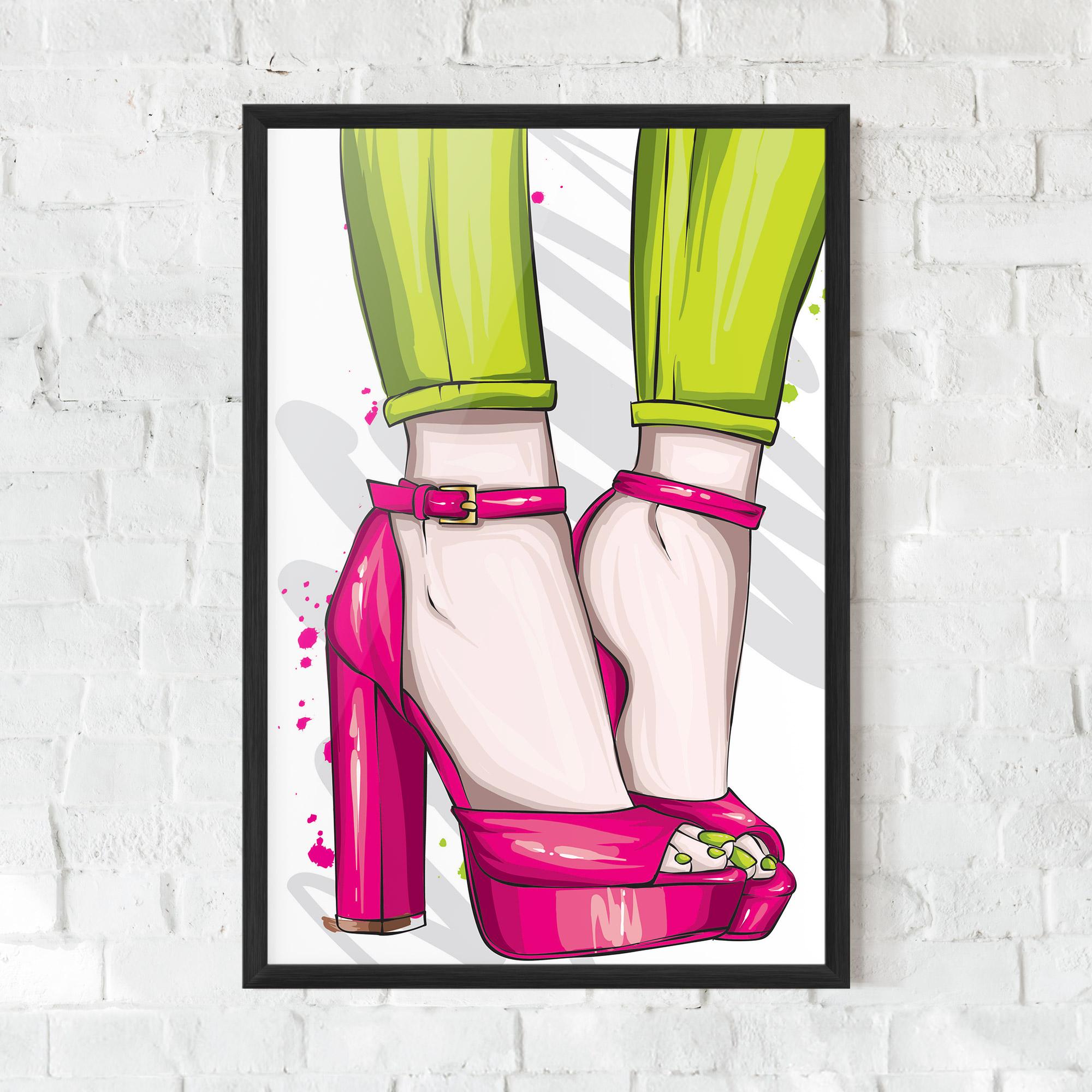 Keretezett Poszter Green Nails mockup 0