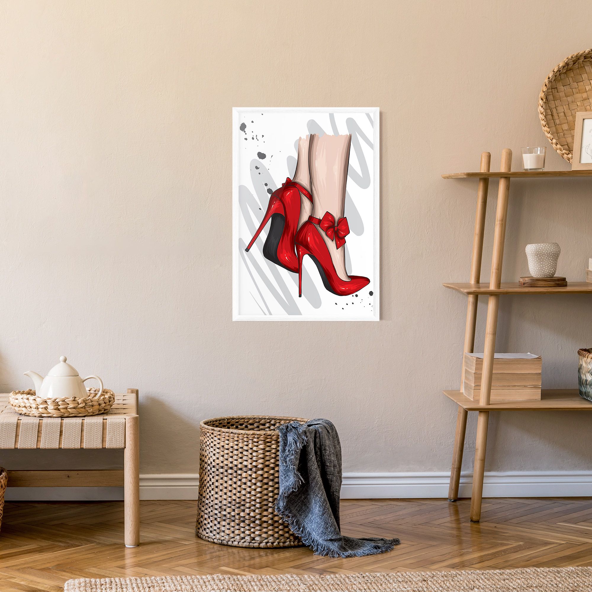 Red Bow Heels mockup 9