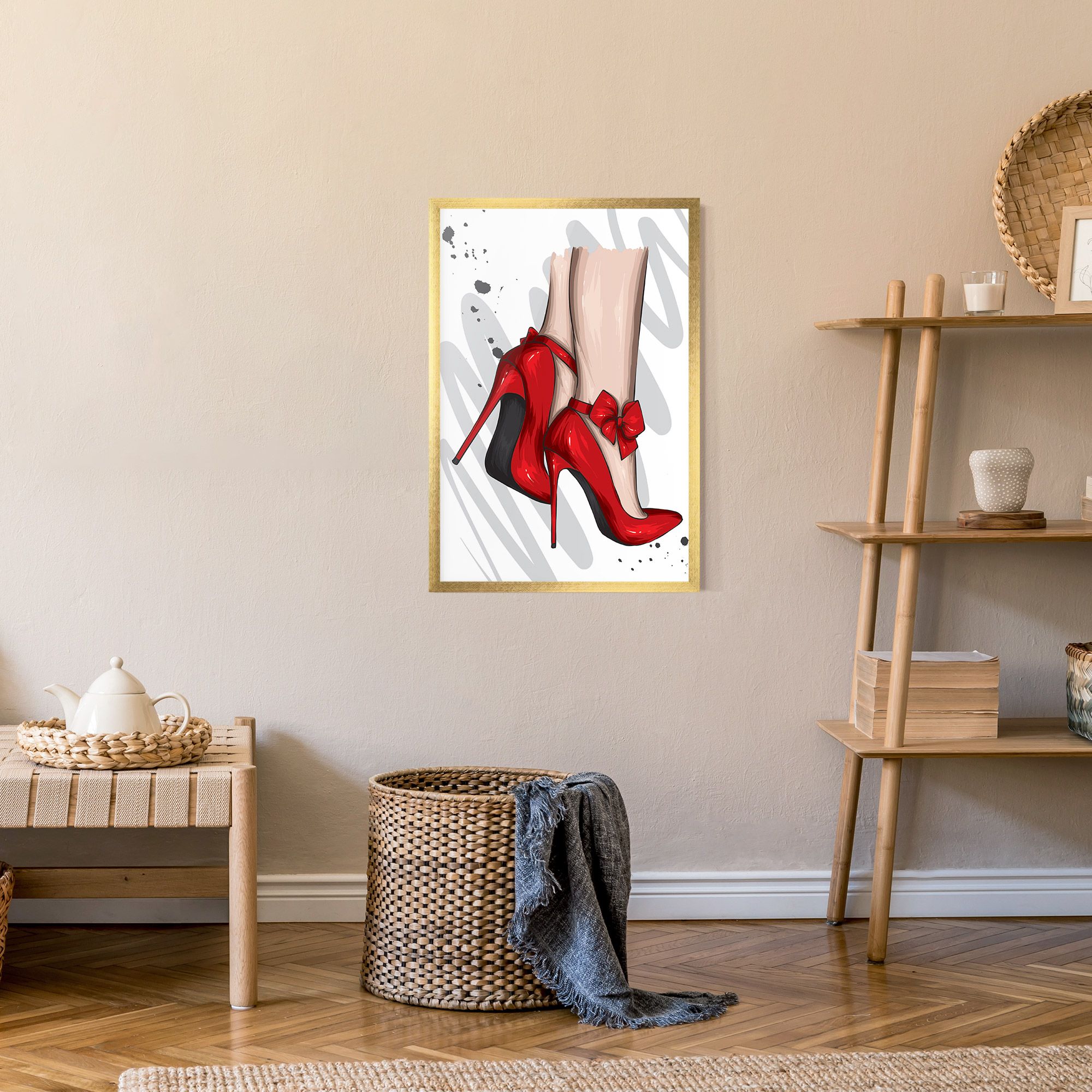 Red Bow Heels mockup 9