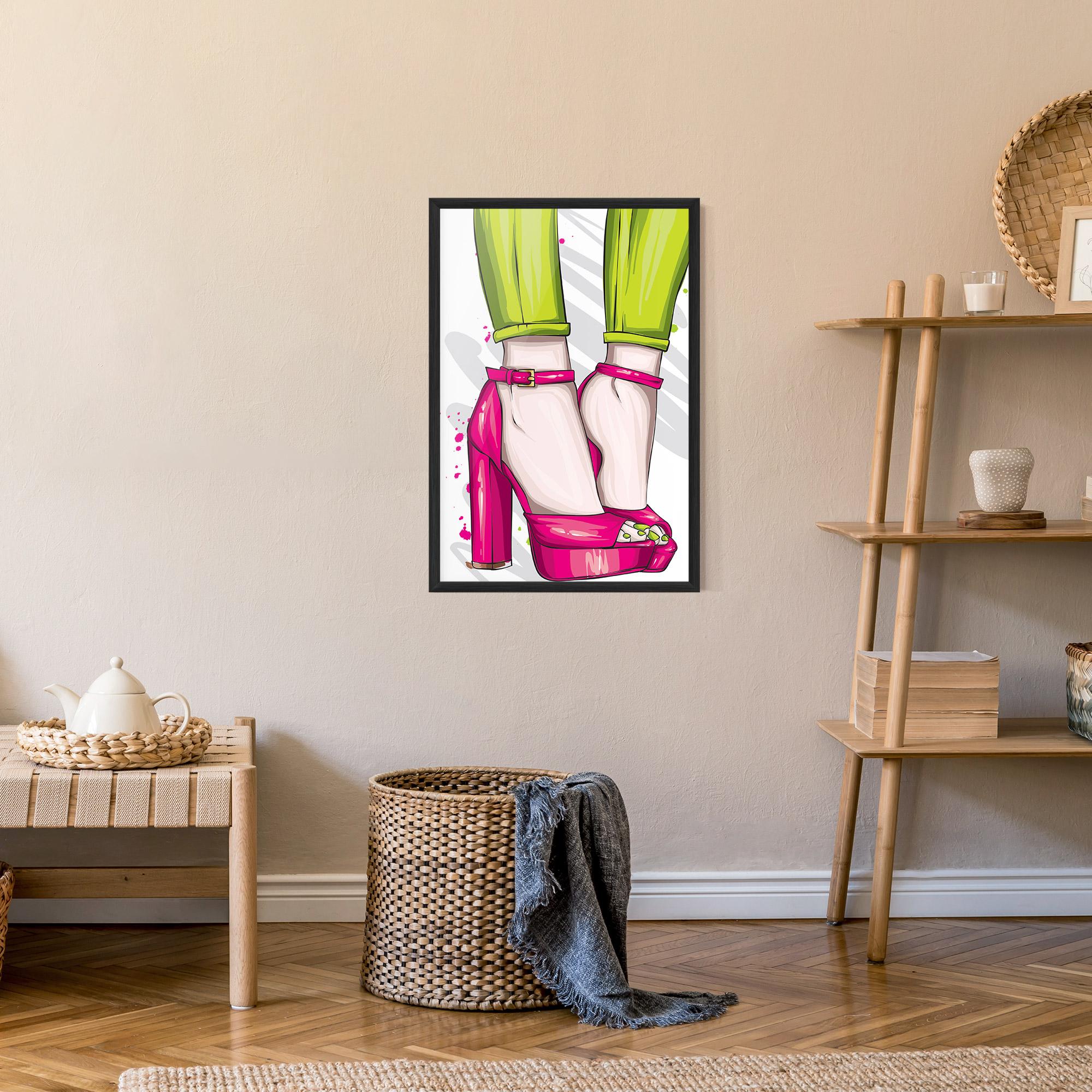 Keretezett Poszter Green Nails mockup 9