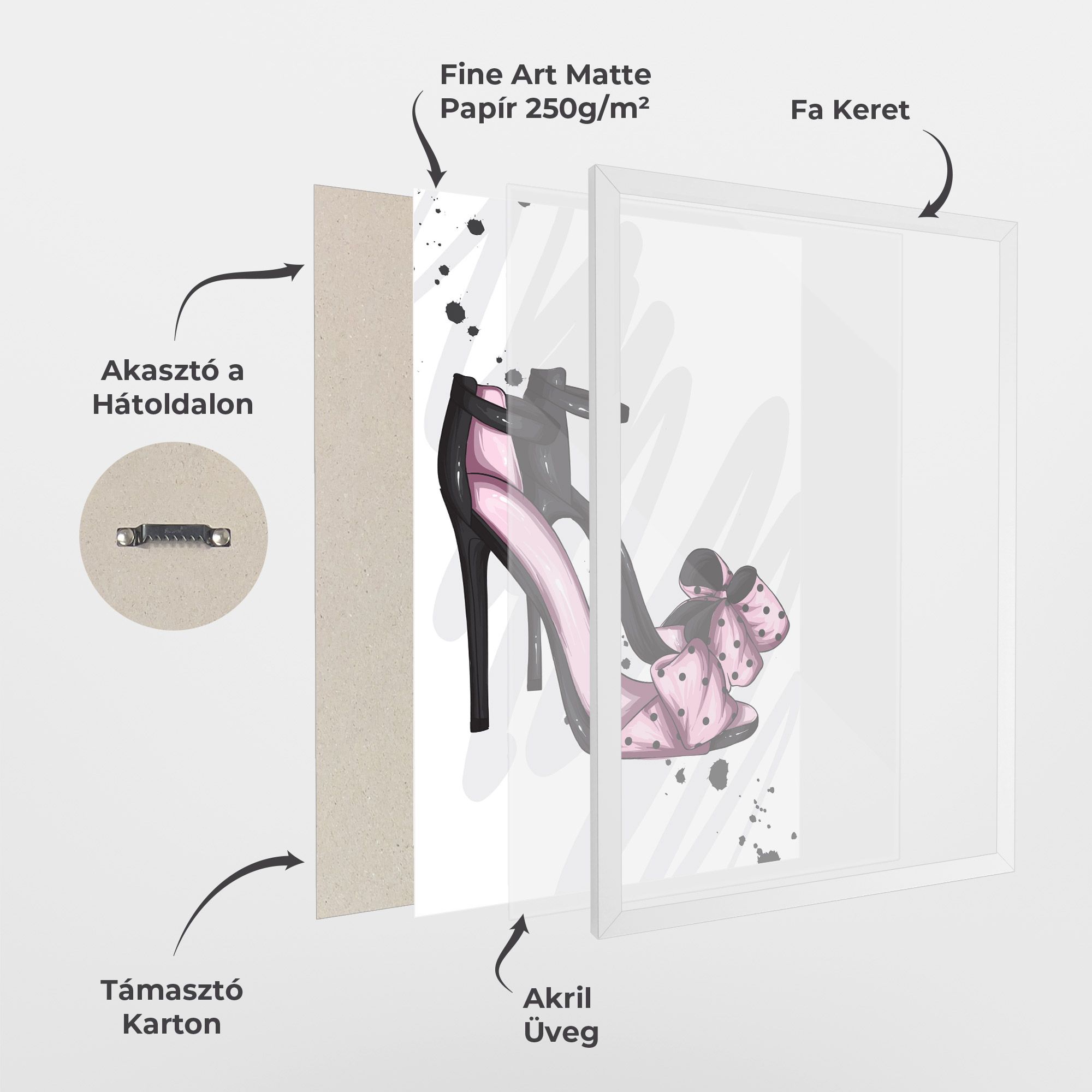 Pink Black Heels mockup 1