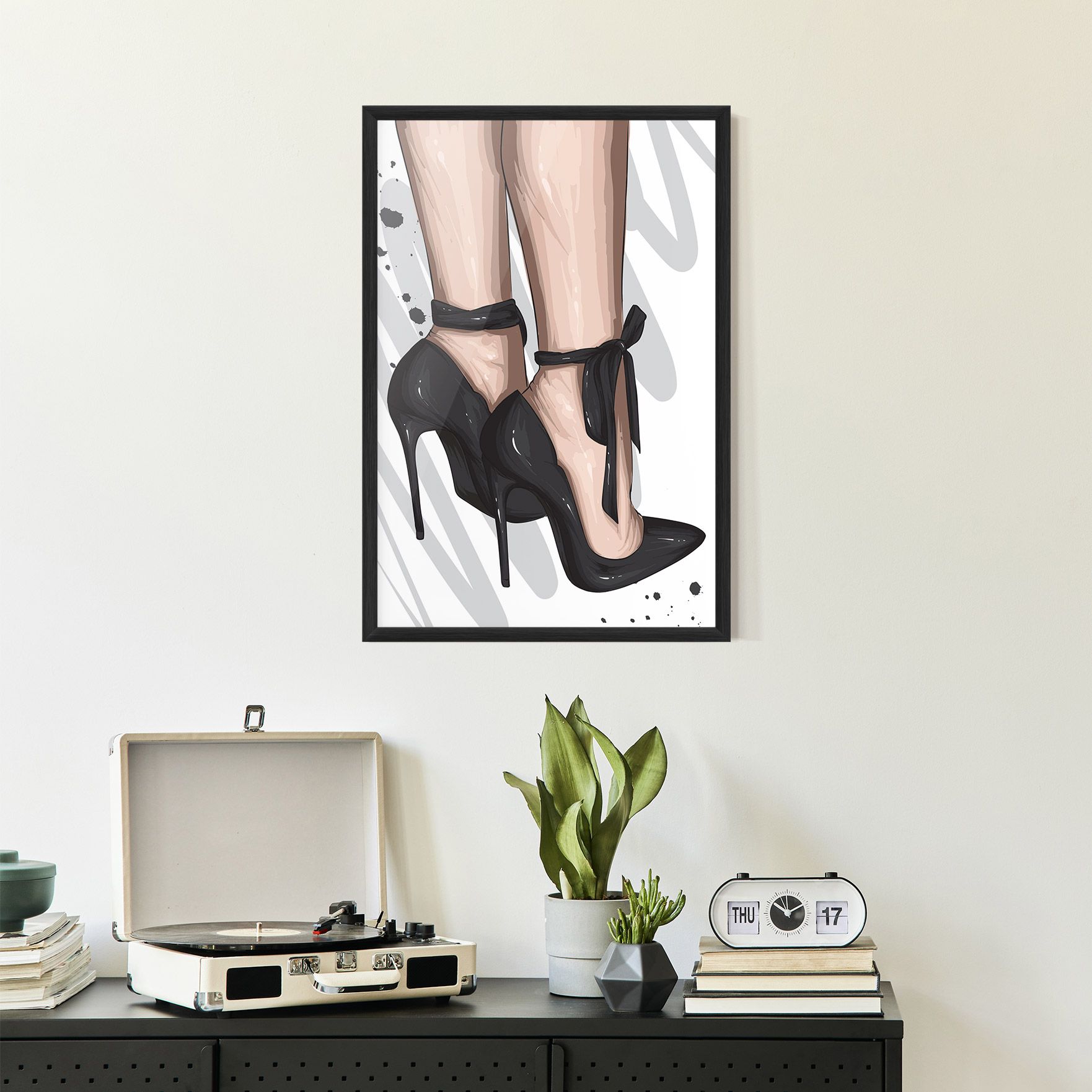 Black Woman Shoes mockup 2