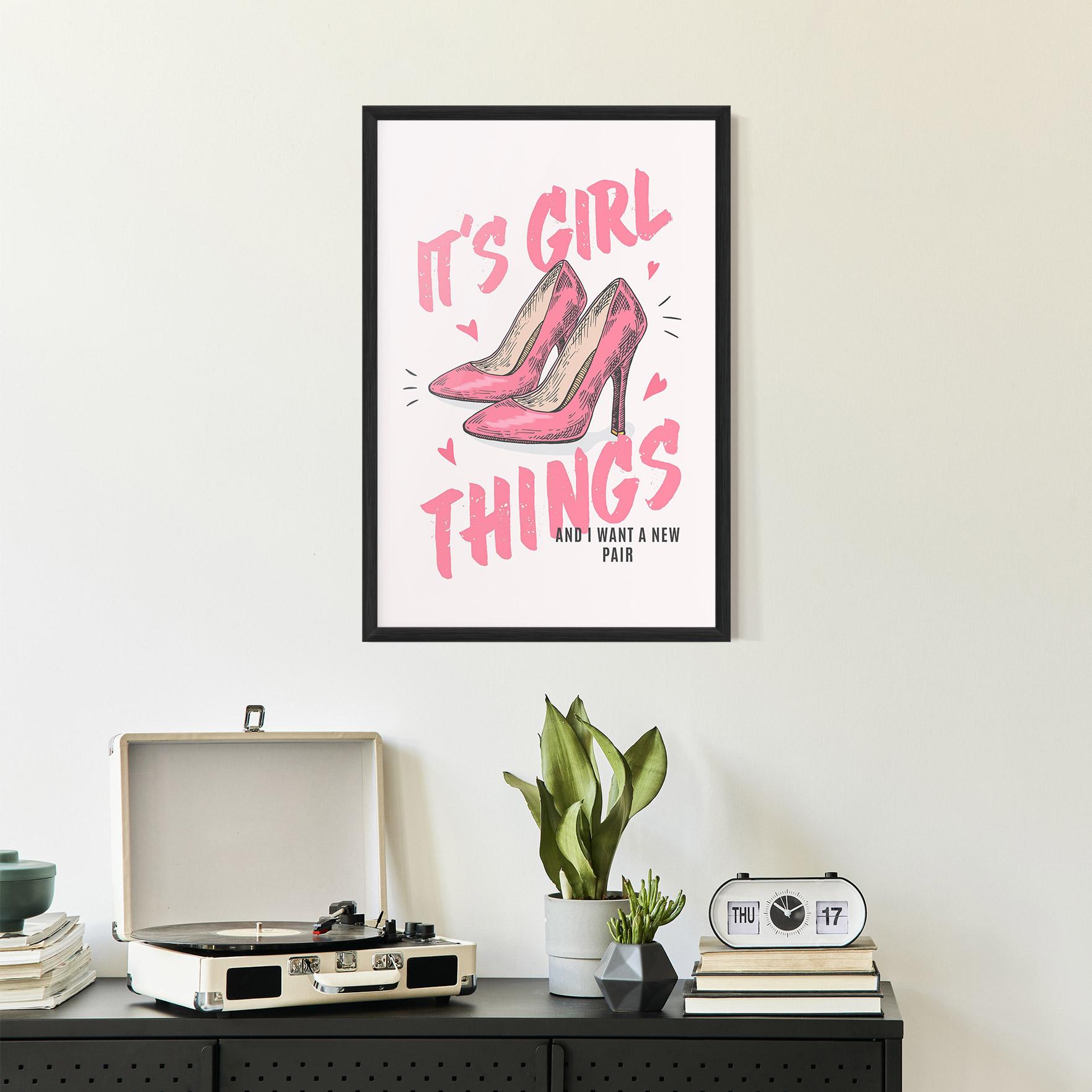 Keretezett Poszter Girl Things mockup 2
