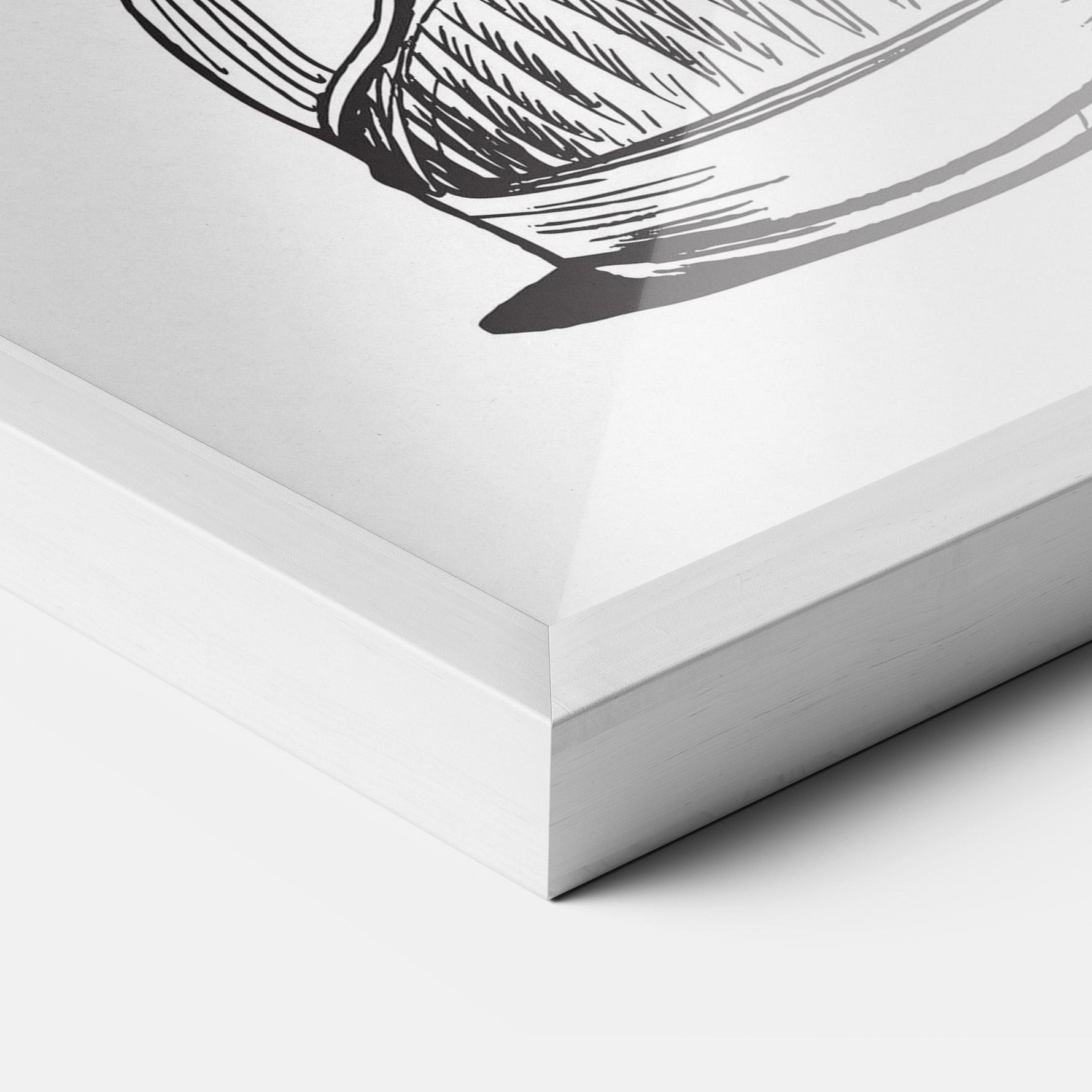 Keretezett Poszter Flower In Shoes mockup 3