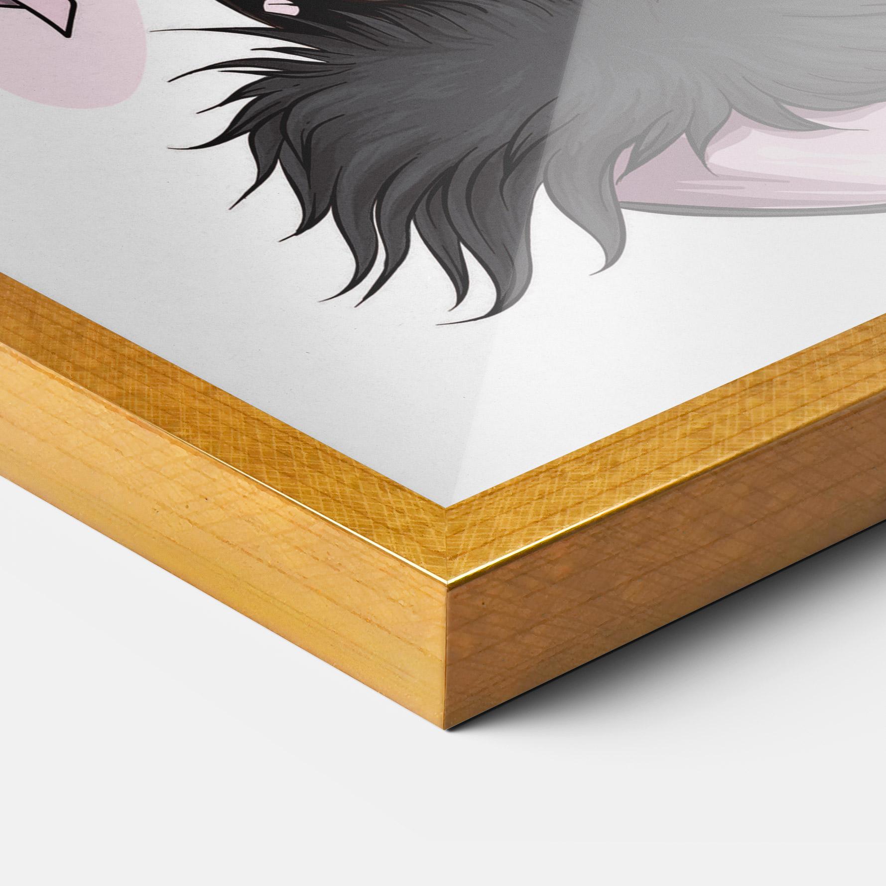 Keretezett Poszter Black Cute Heels mockup 3