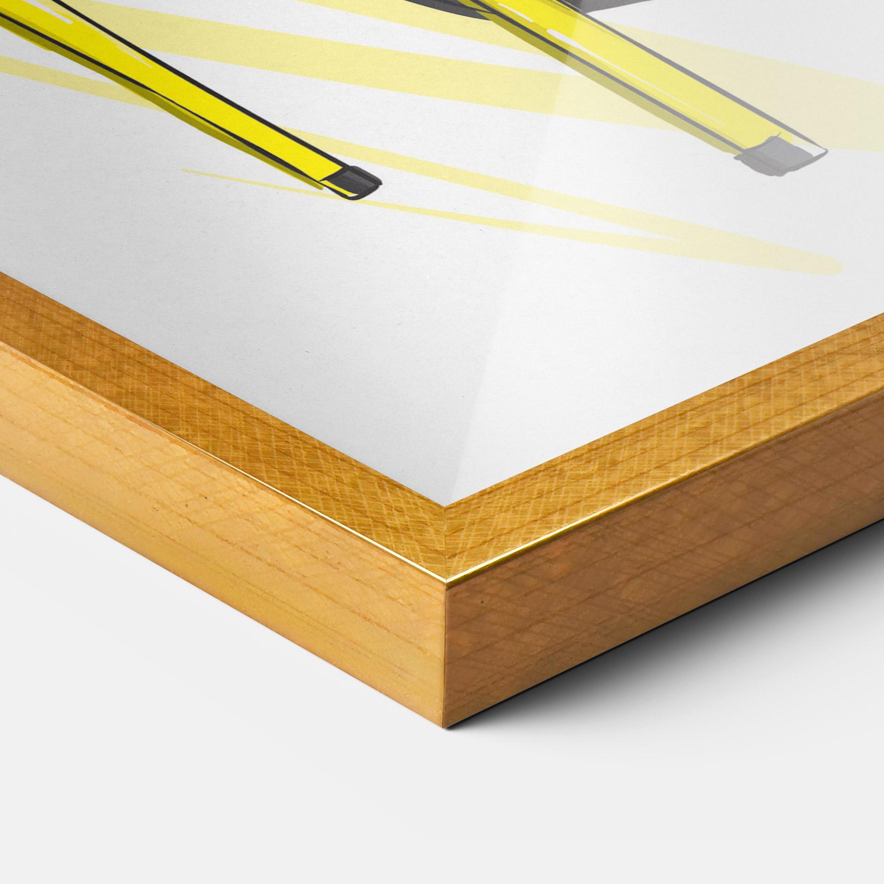 Keretezett Poszter Yellow Shoes mockup 3