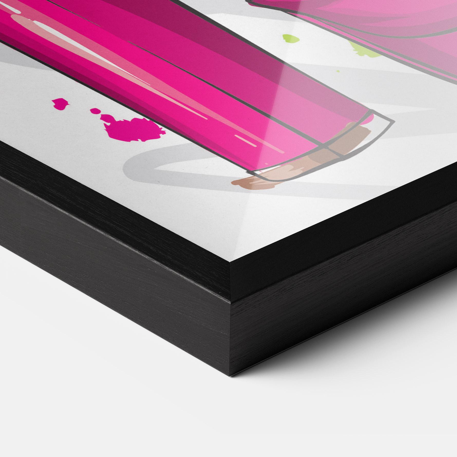 Keretezett Poszter Green Nails mockup 3