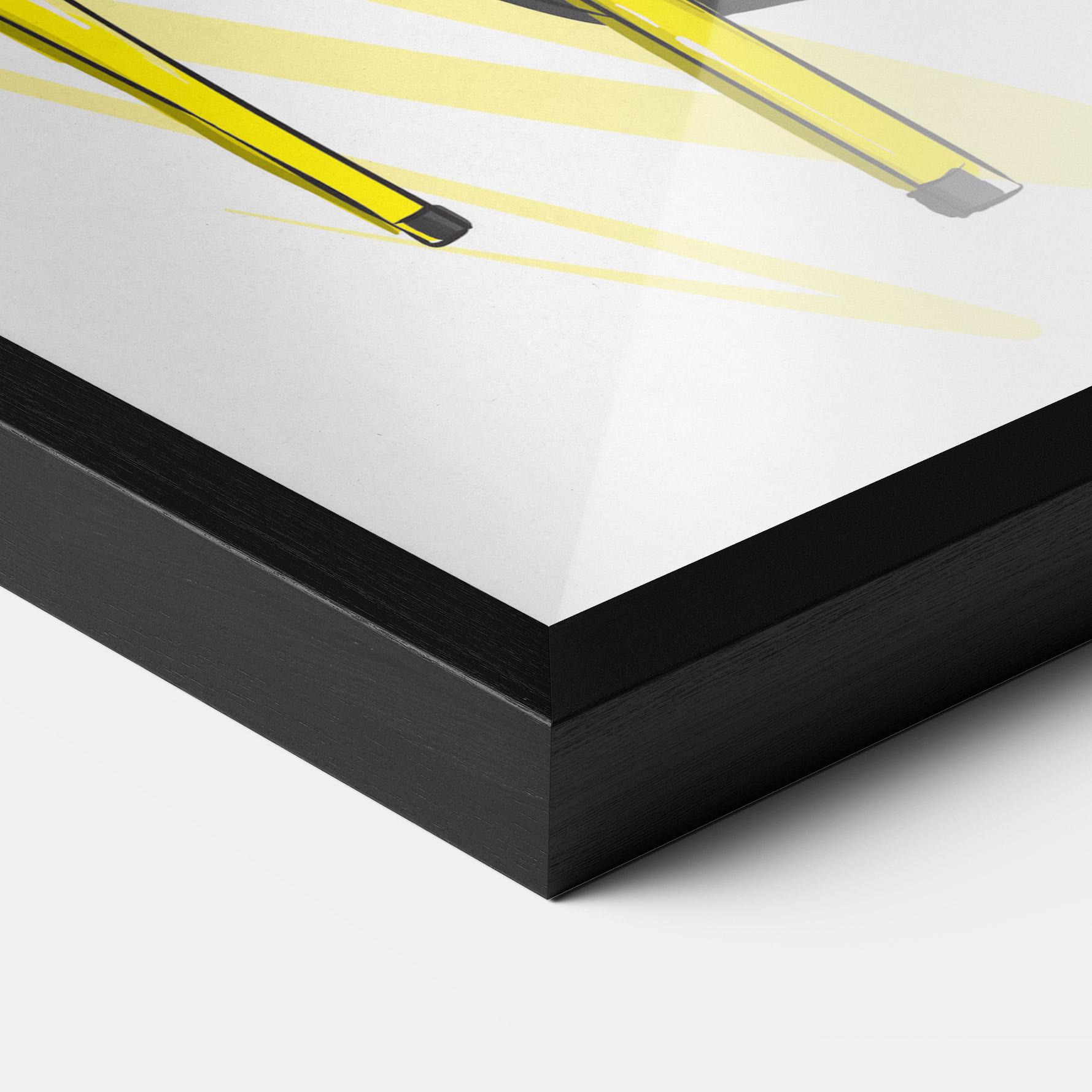 Keretezett Poszter Yellow Shoes mockup 3