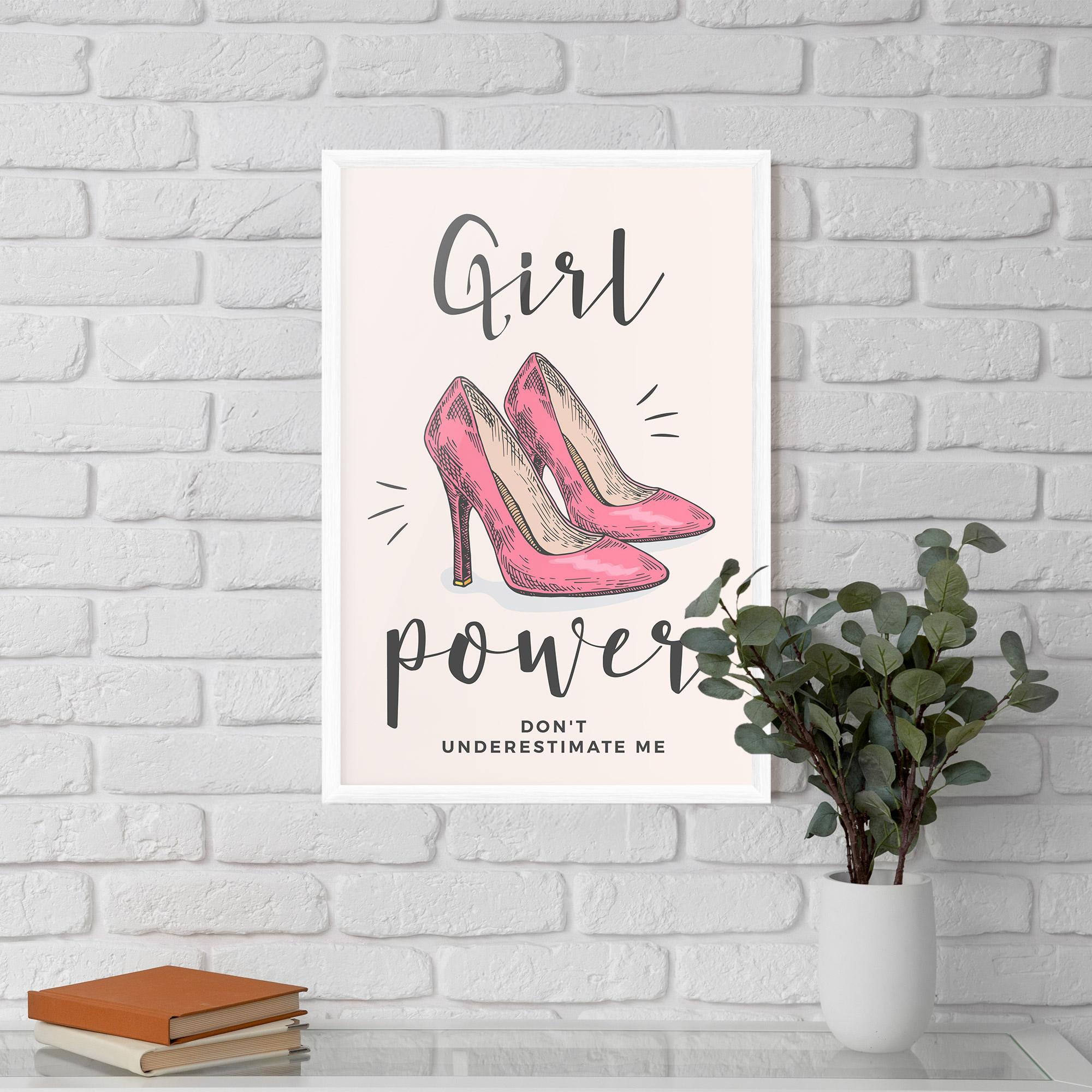 Keretezett Poszter Girl Power mockup 5