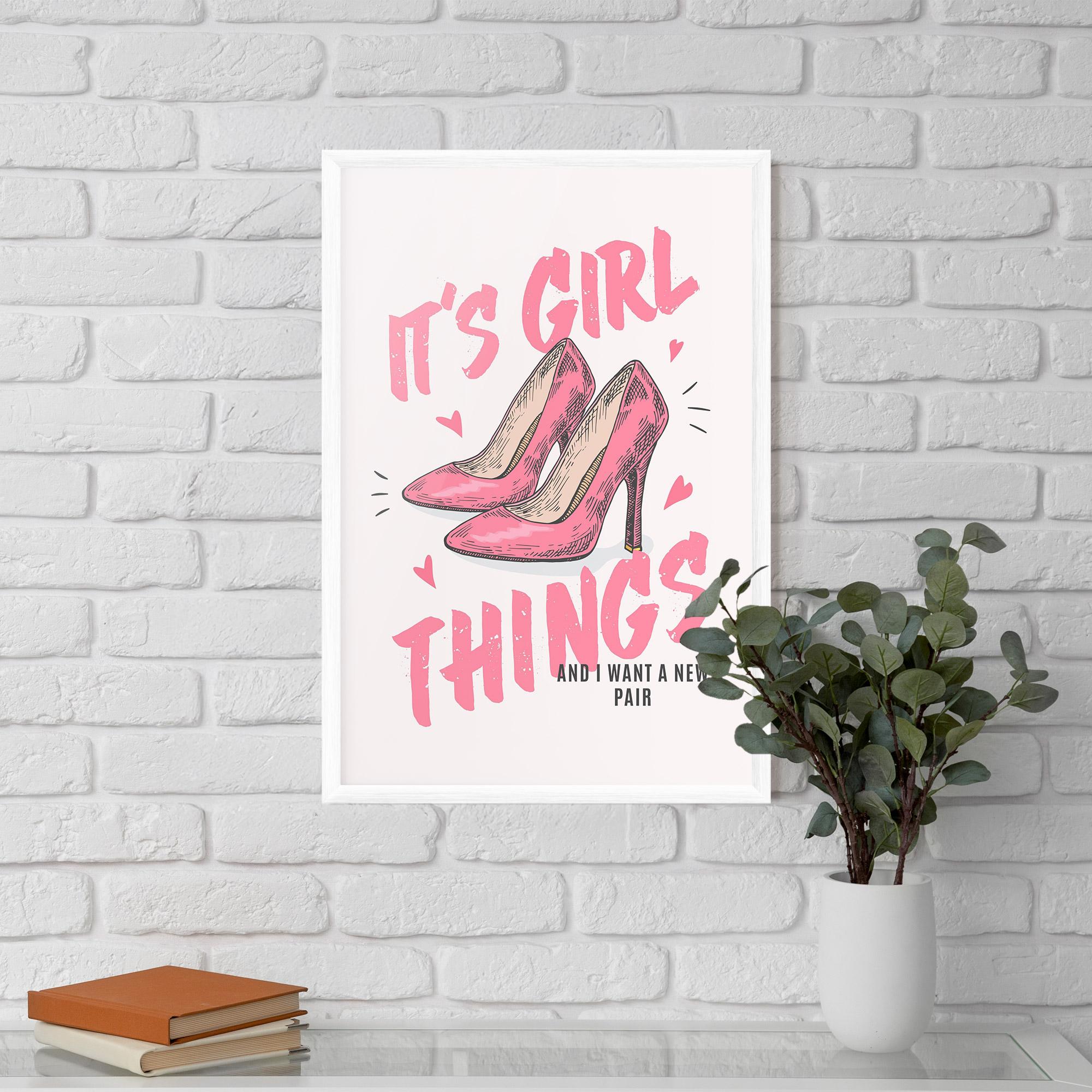 Keretezett Poszter Girl Things mockup 5
