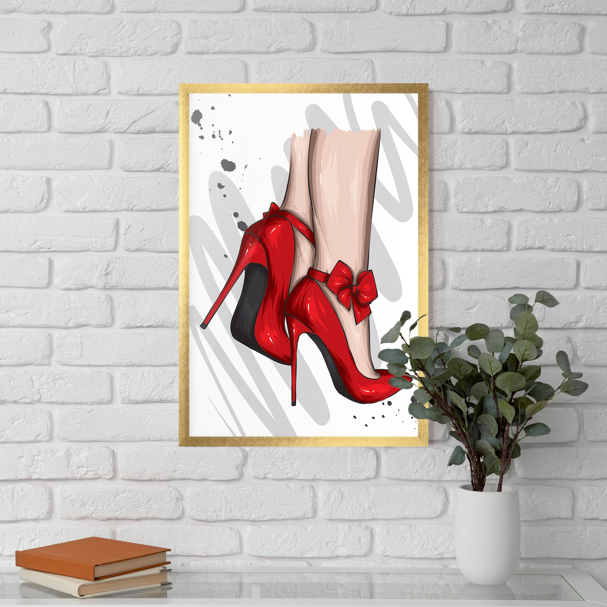 Red Bow Heels mockup 5