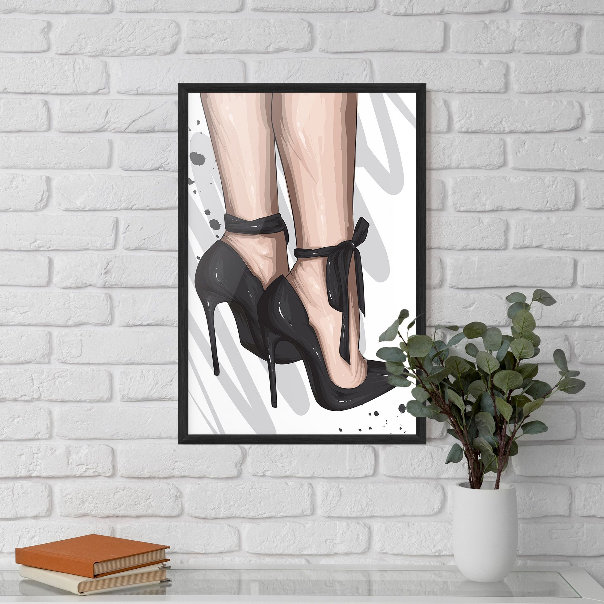 Black Woman Shoes mockup 5
