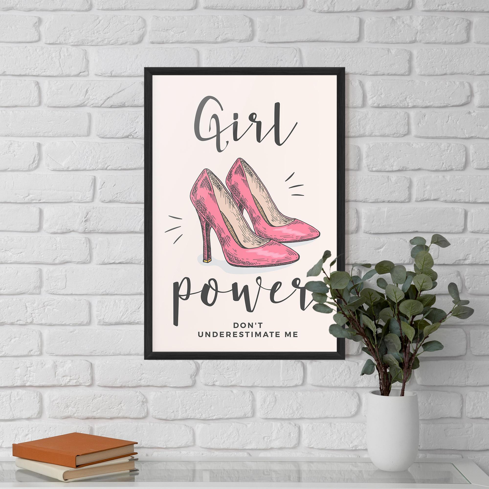 Keretezett Poszter Girl Power mockup 5