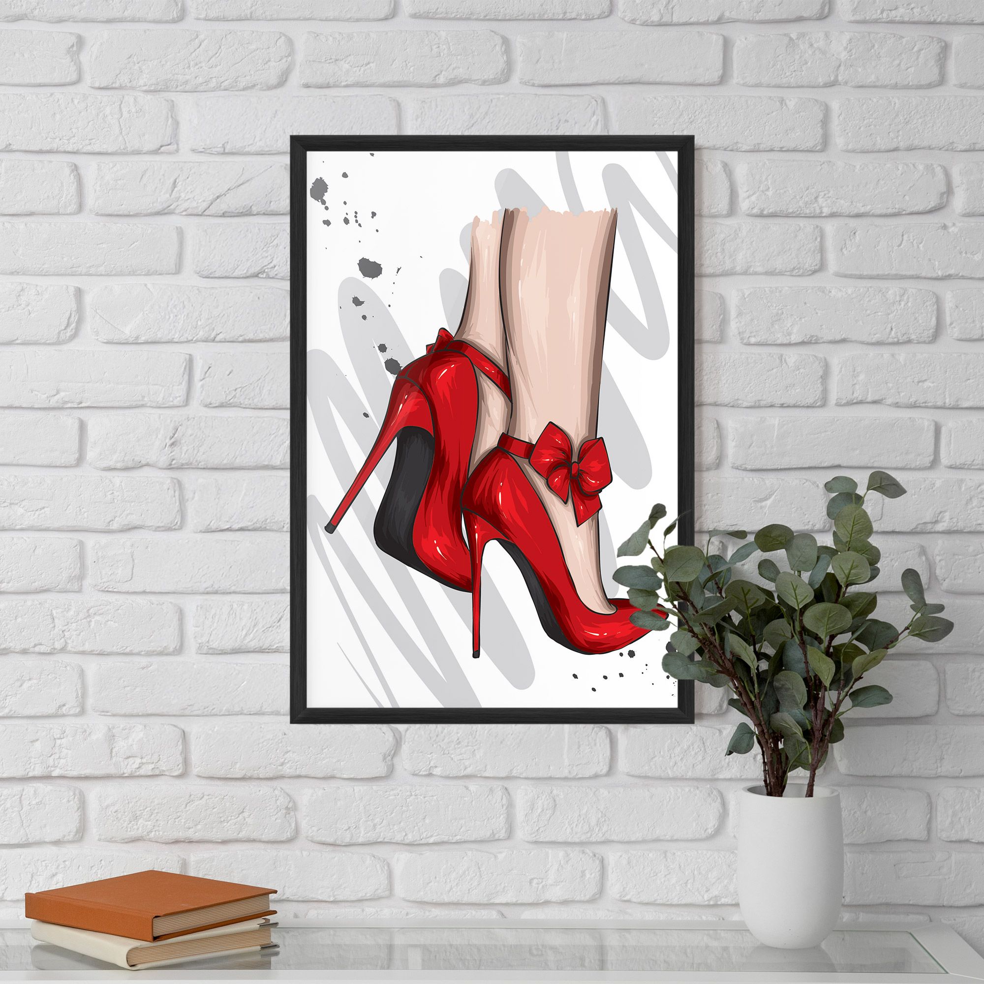 Red Bow Heels mockup 5