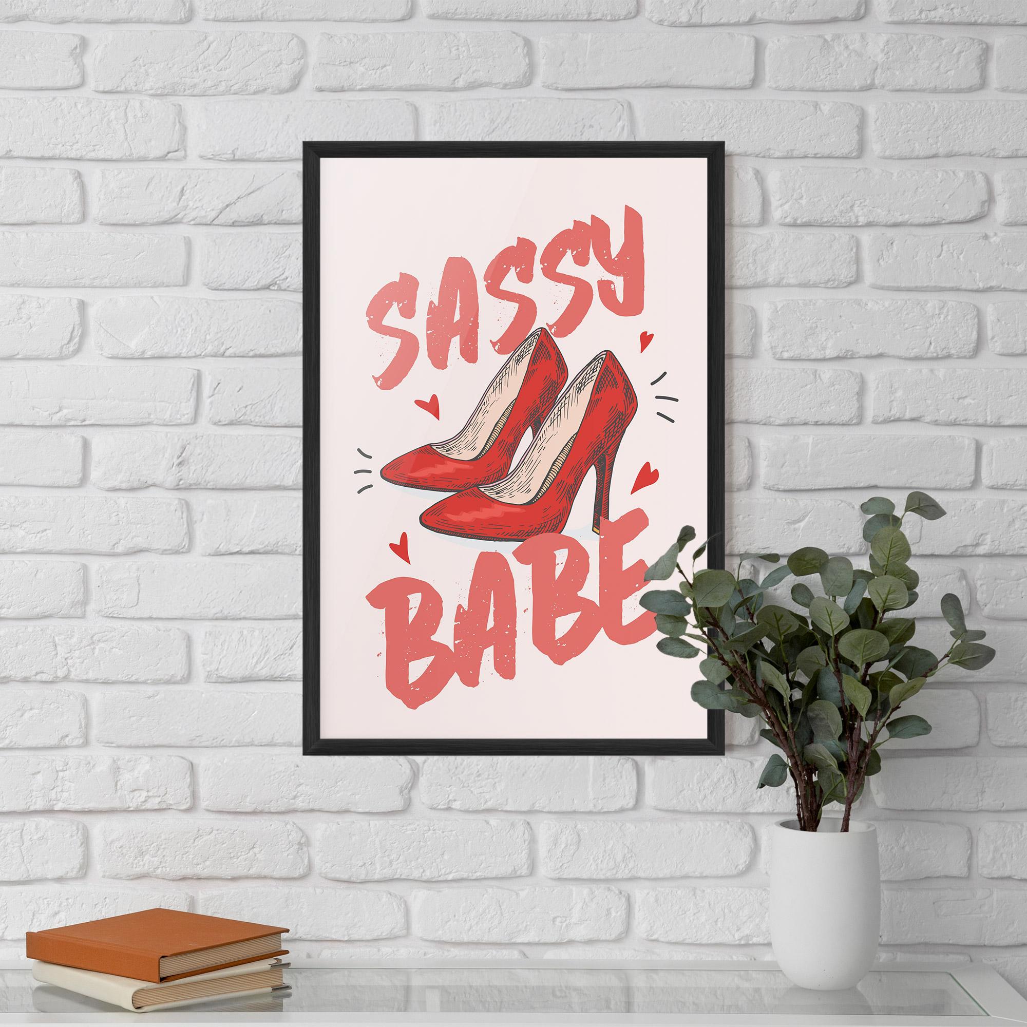 Keretezett Poszter Sassy Babe mockup 5