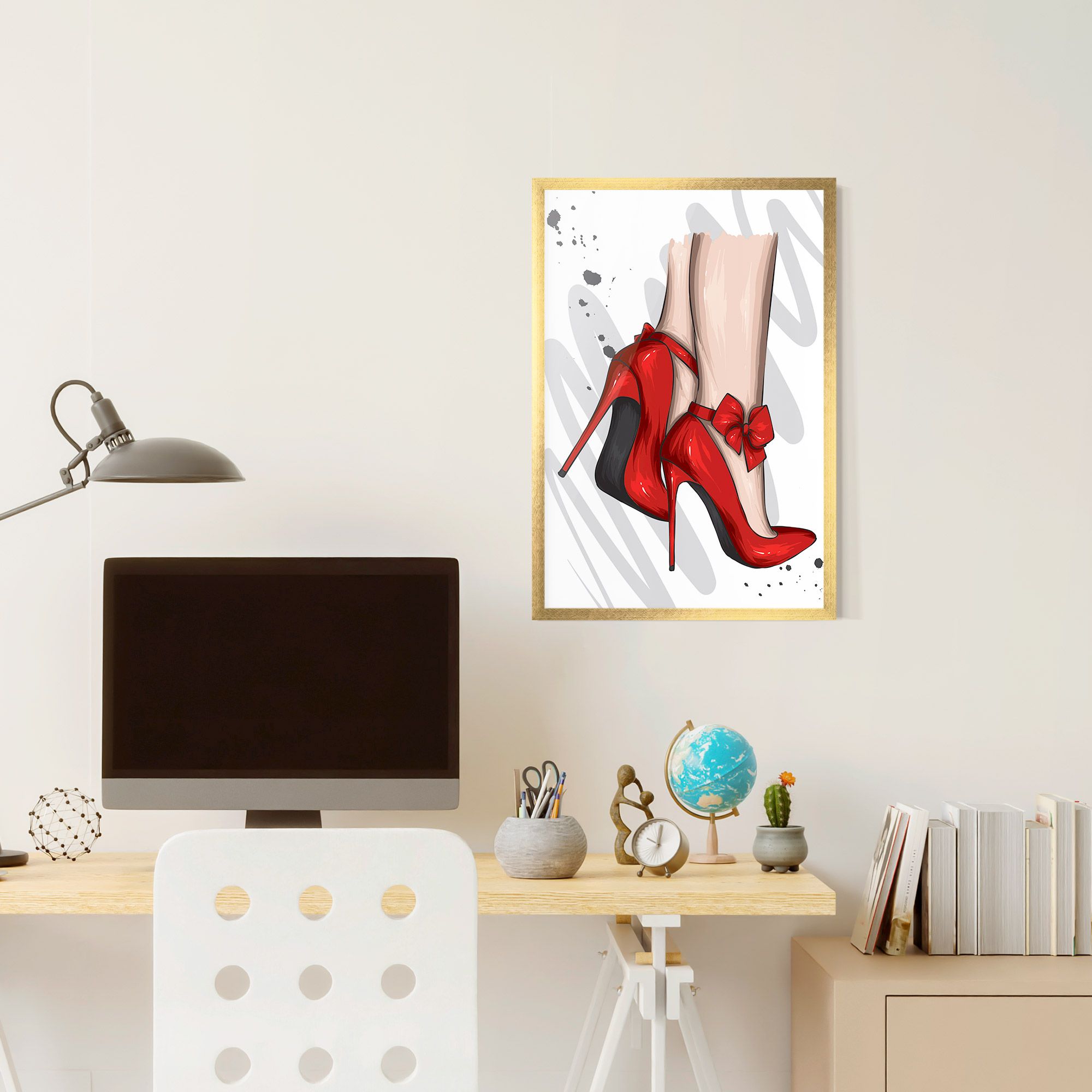 Red Bow Heels mockup 6