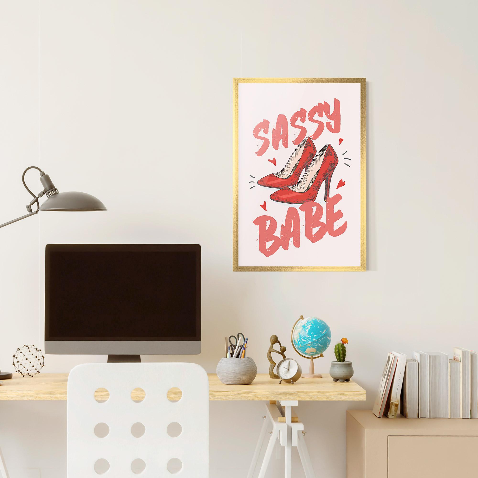 Keretezett Poszter Sassy Babe mockup 6