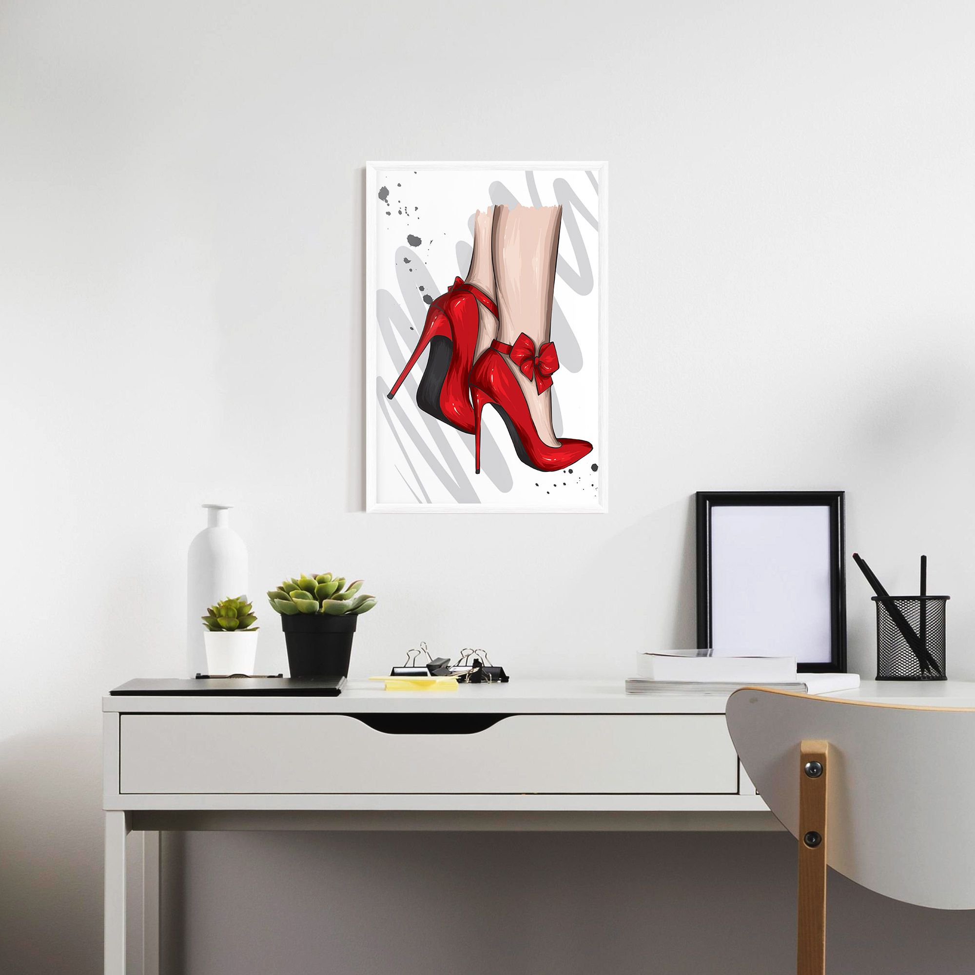 Red Bow Heels mockup 7
