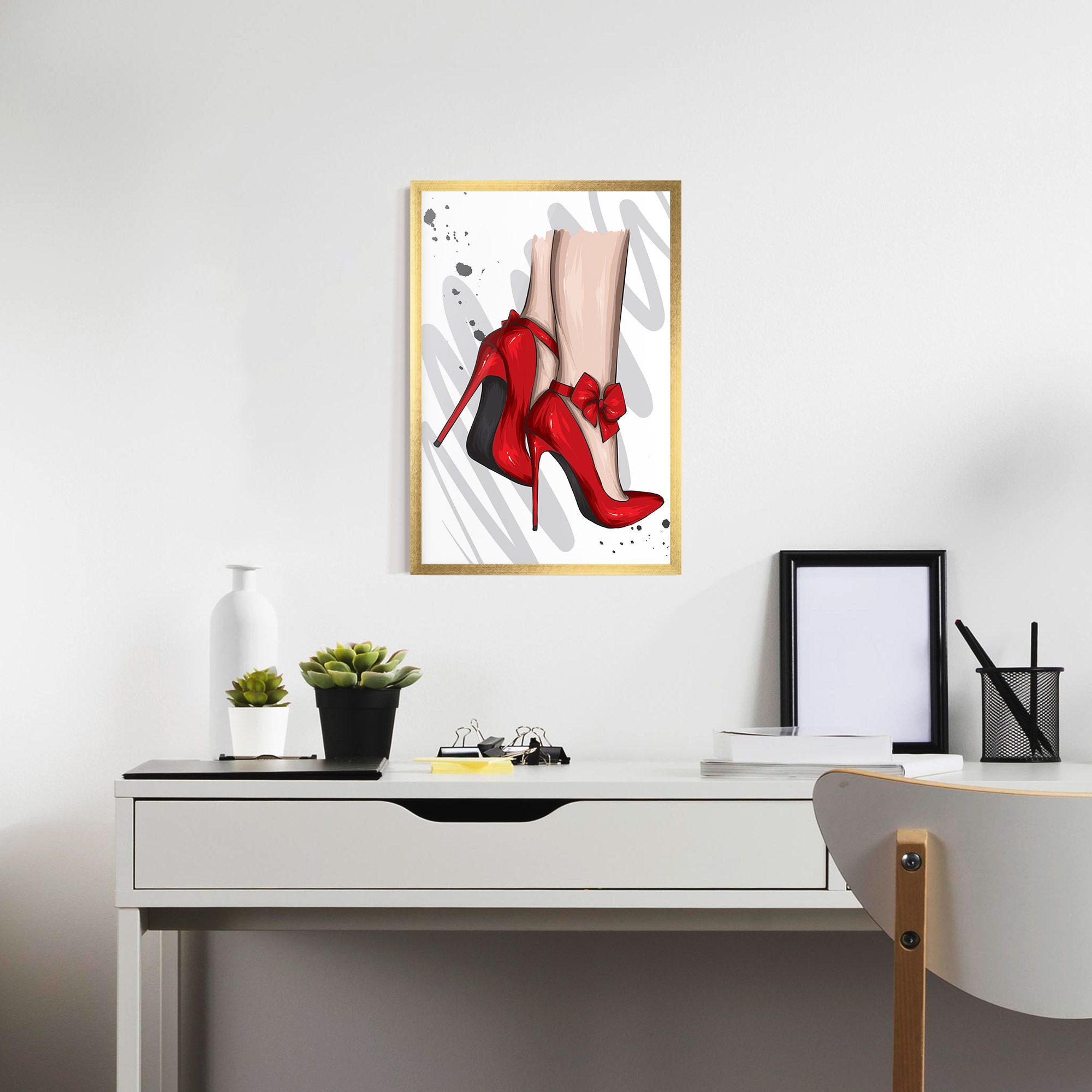 Red Bow Heels mockup 7