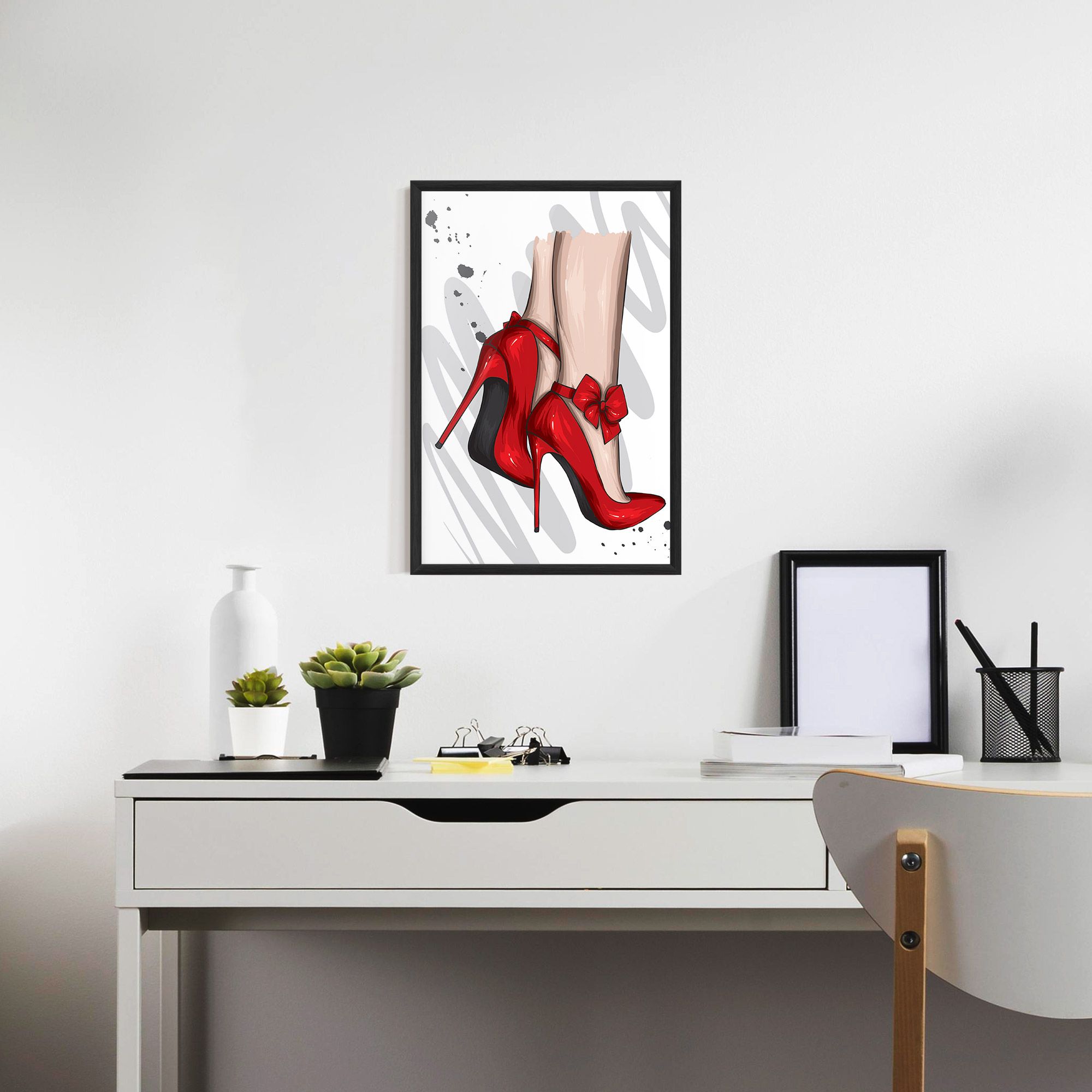 Red Bow Heels mockup 7