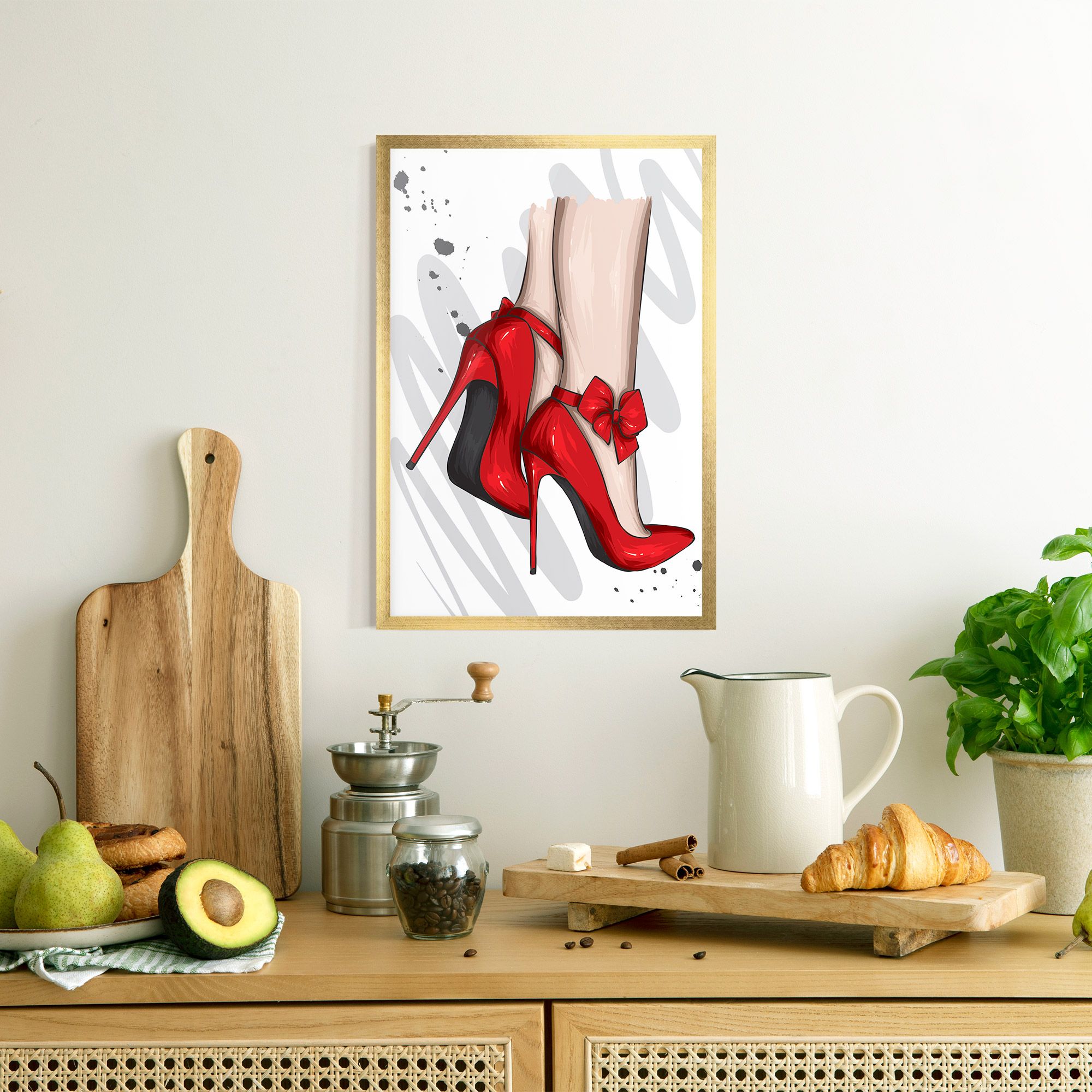Red Bow Heels mockup 8
