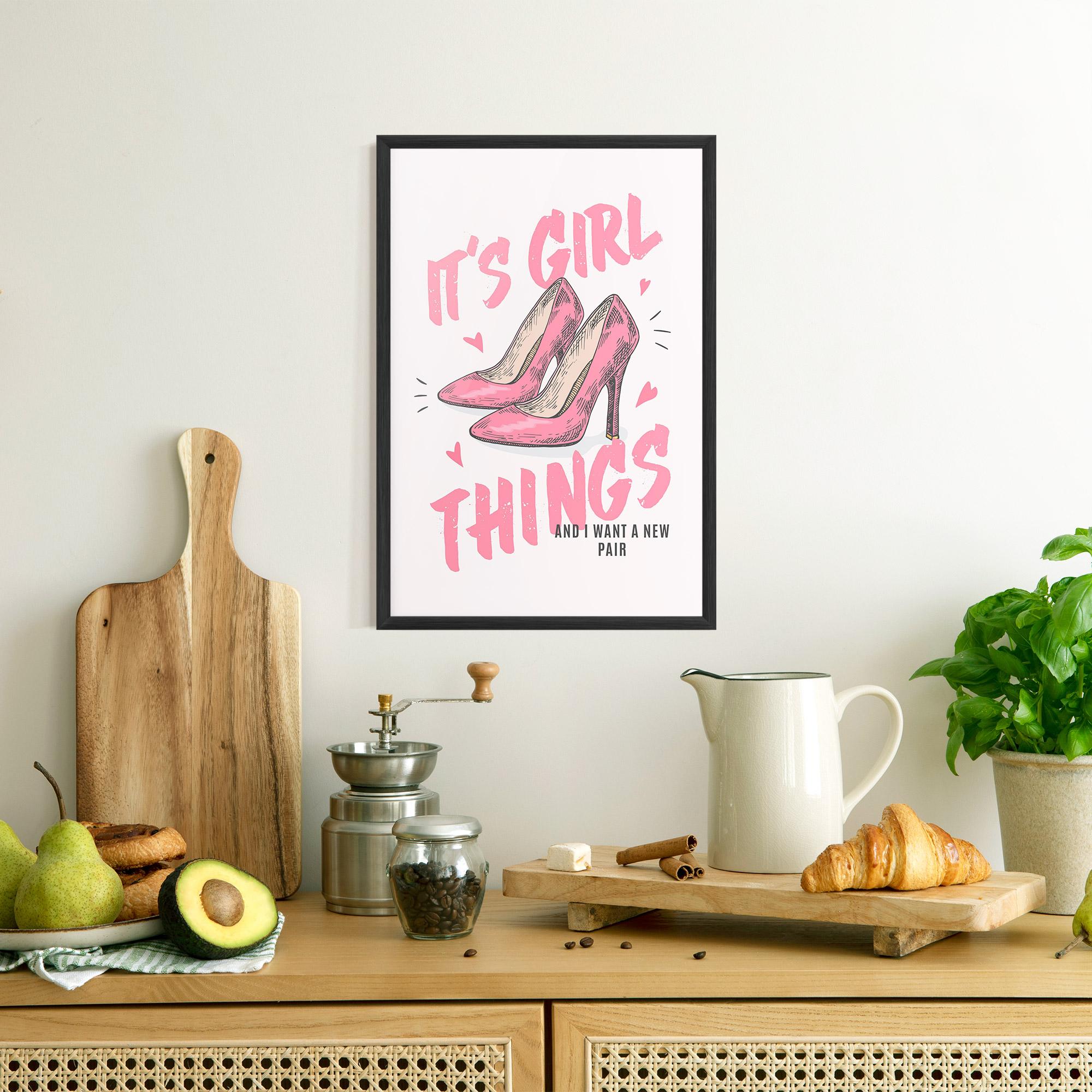 Keretezett Poszter Girl Things mockup 8