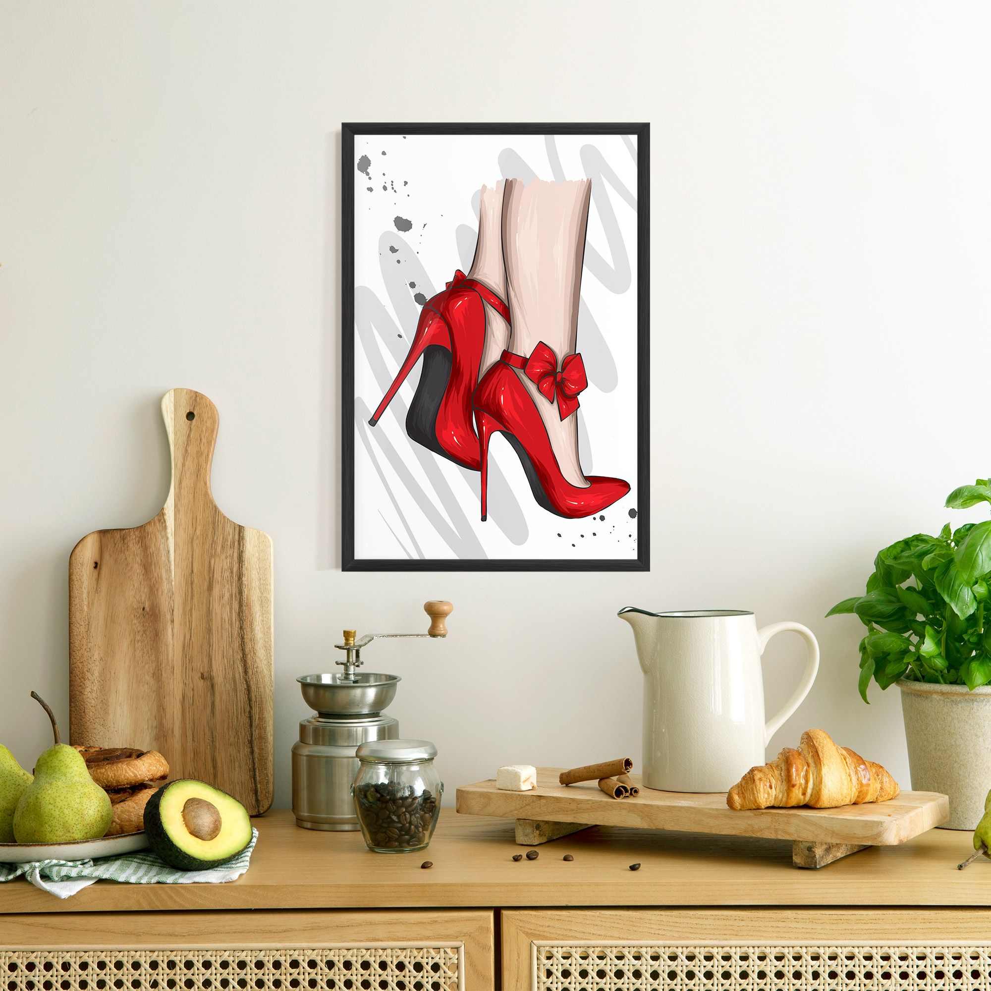 Red Bow Heels mockup 8