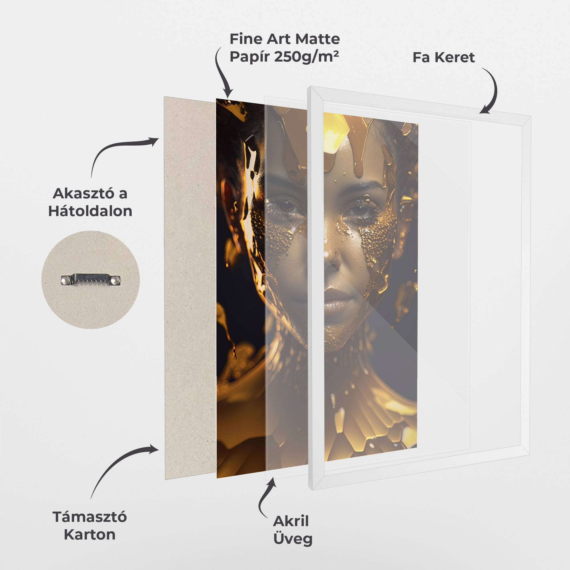 Gold Honeycomb Girl mockup 1