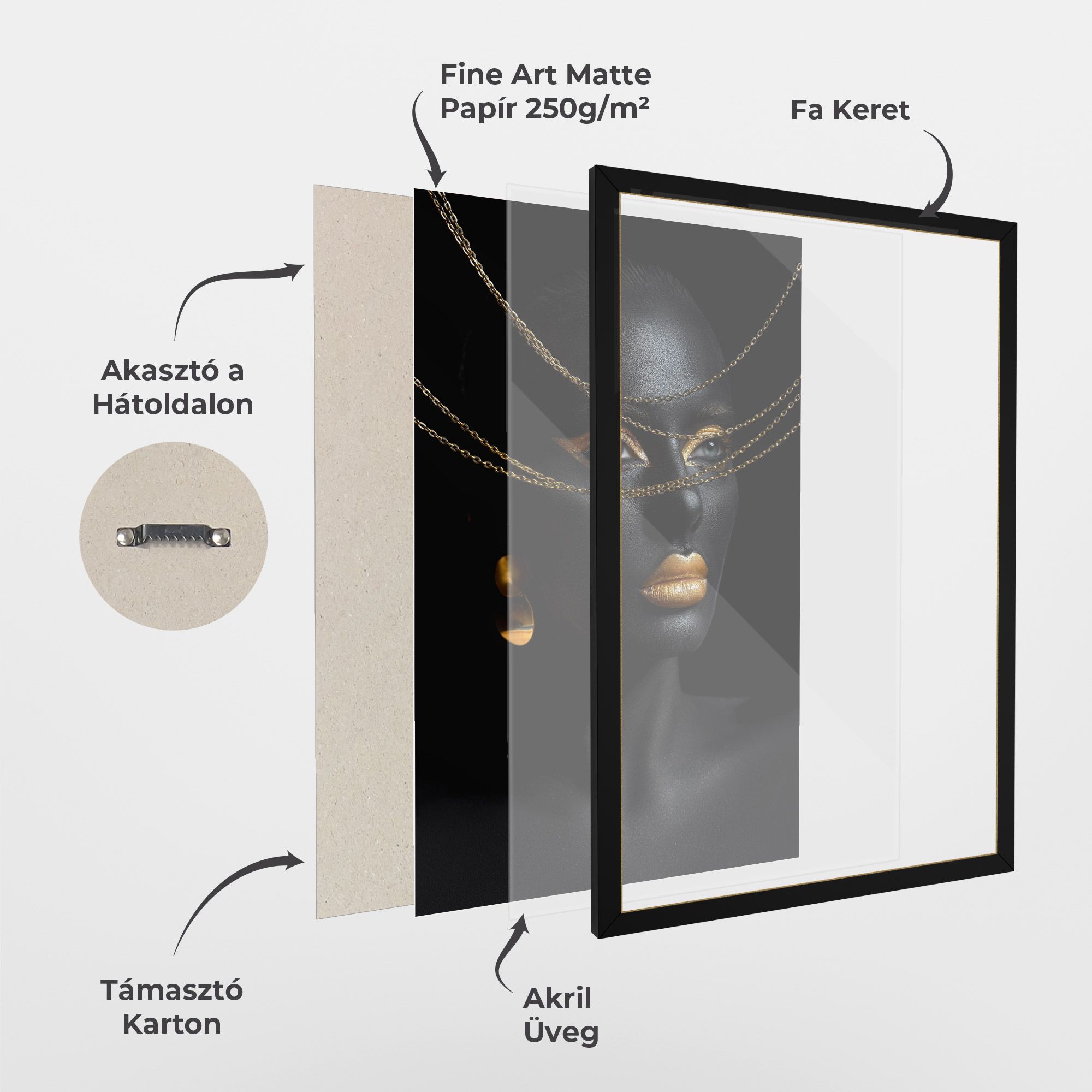 Gold Chain Woman mockup 1