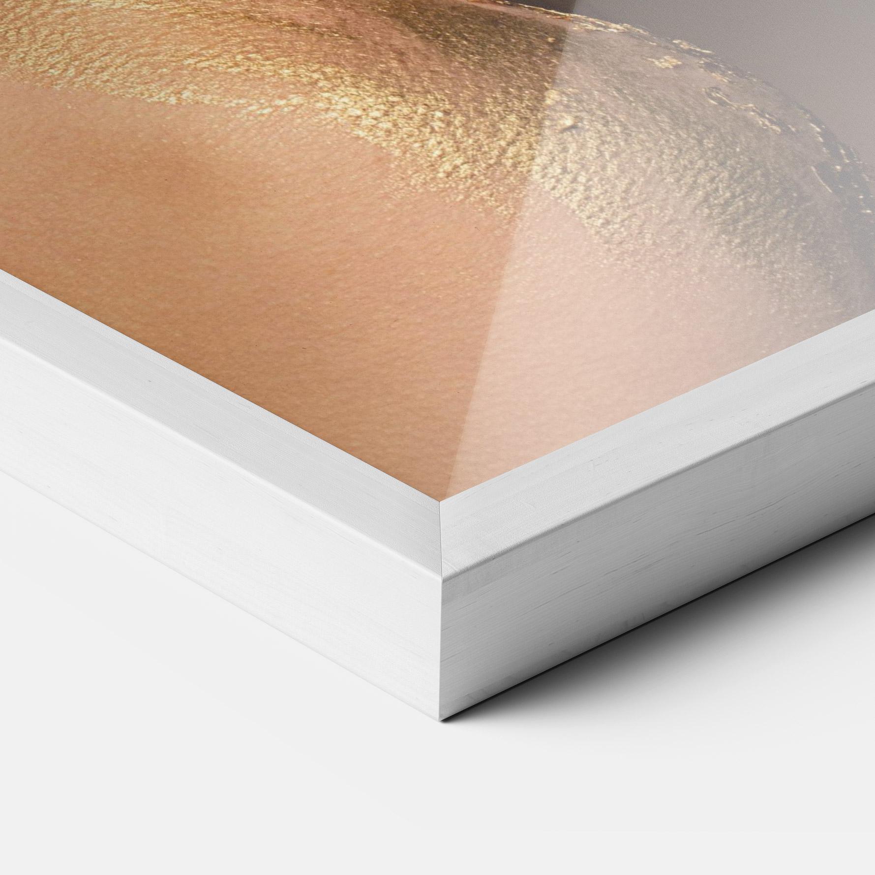Keretezett Poszter Golden Foil Face mockup 3