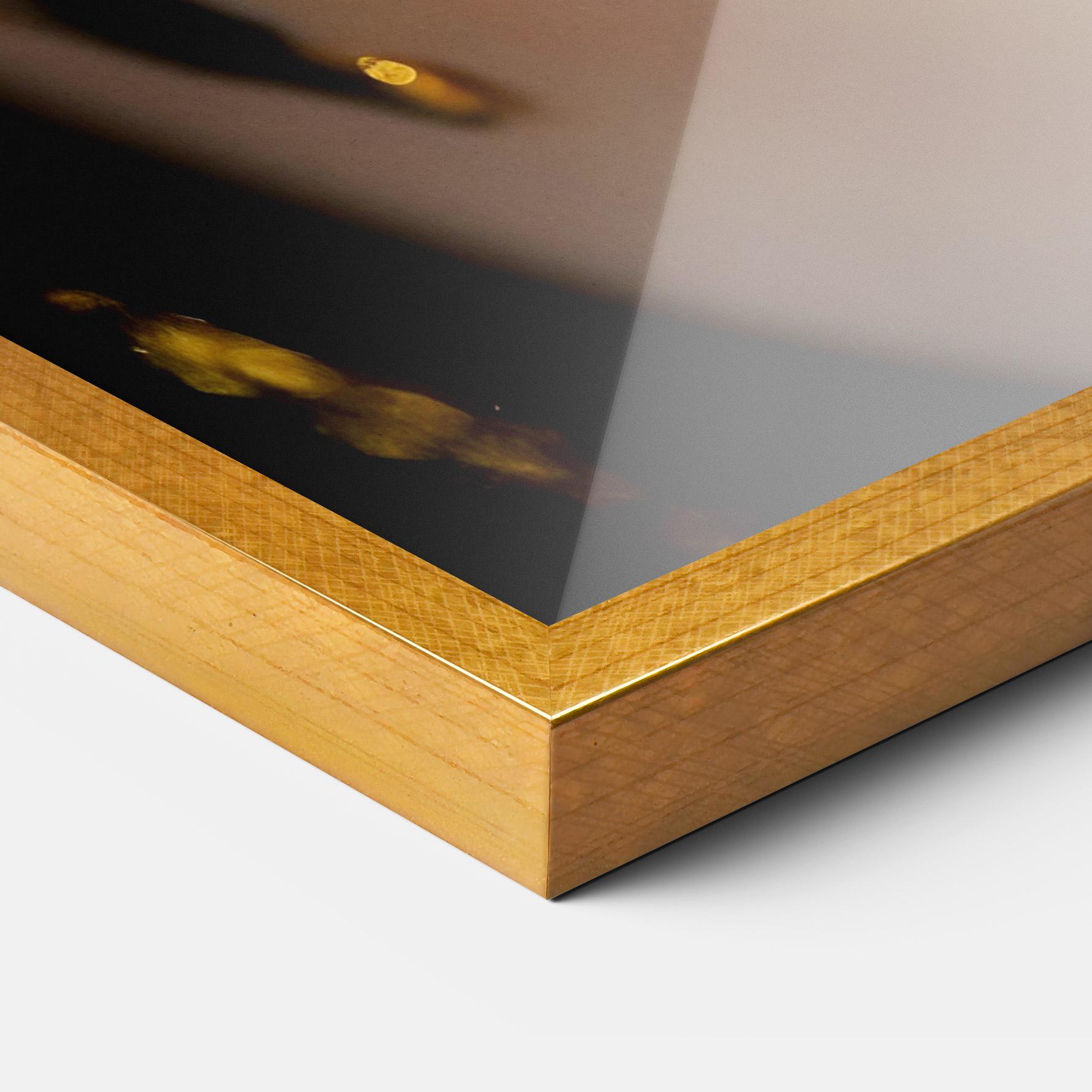 Keretezett Poszter Black Gold Eyeliner mockup 3