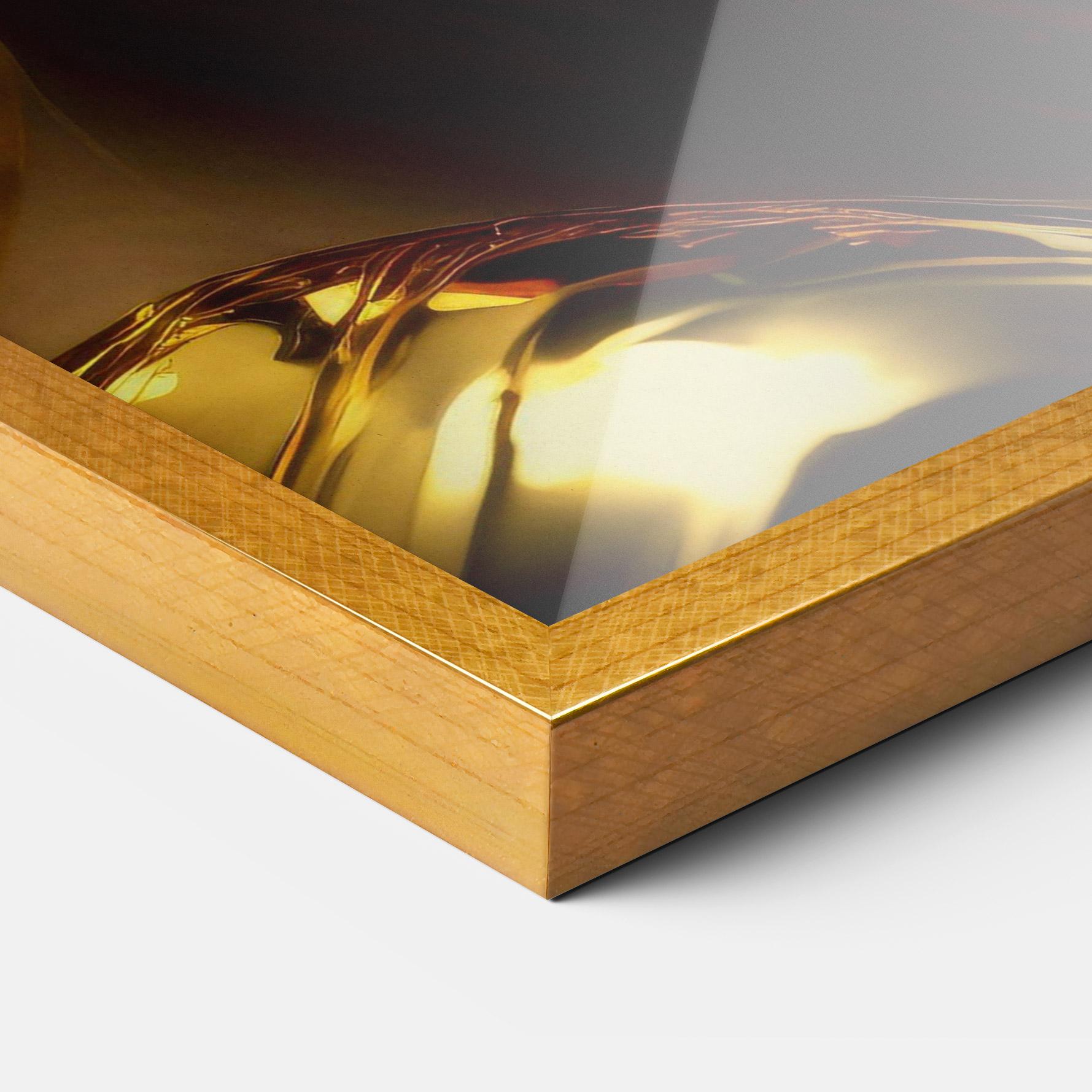 Keretezett Poszter Covered By Gold mockup 3