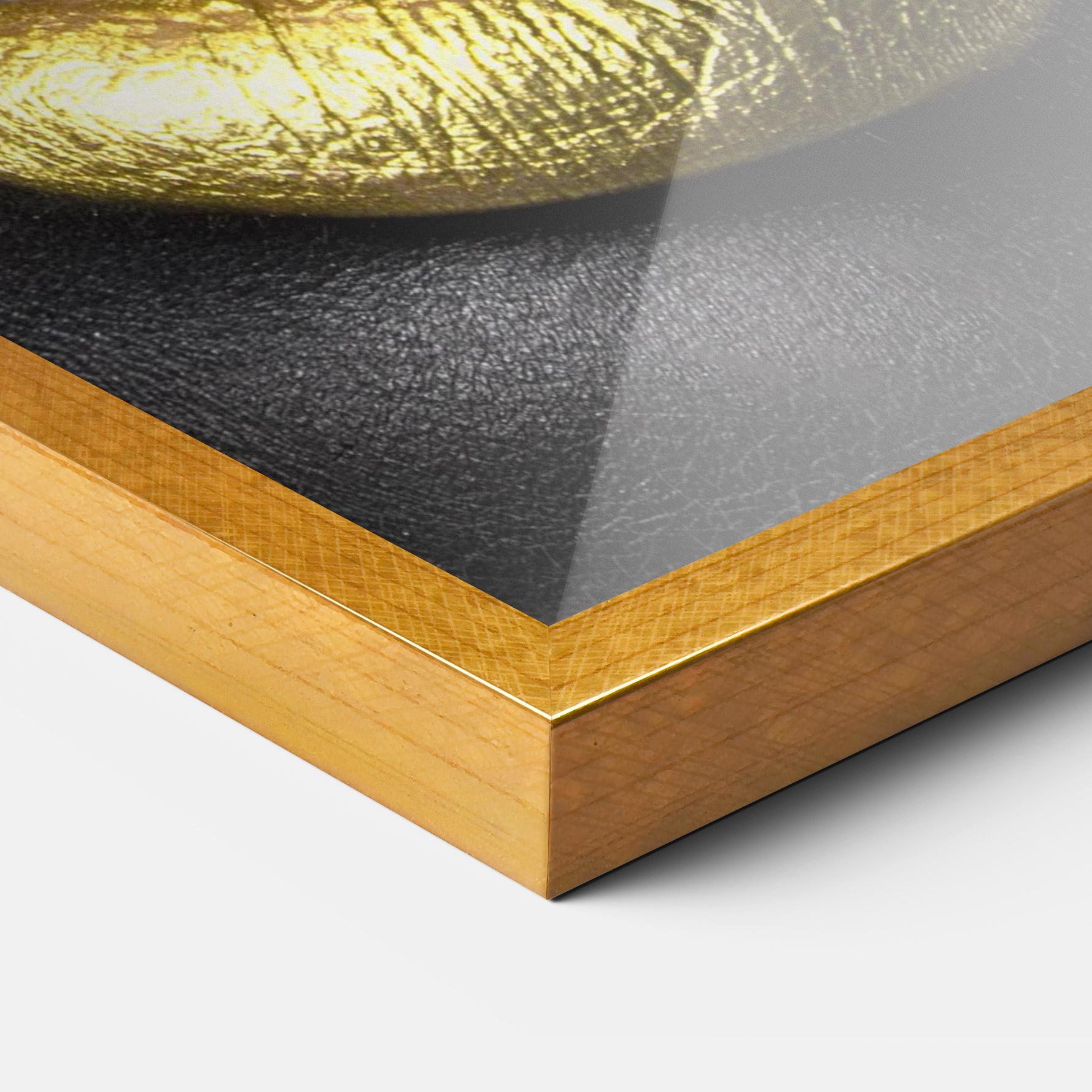 Keretezett Poszter Gold Red Lips mockup 3