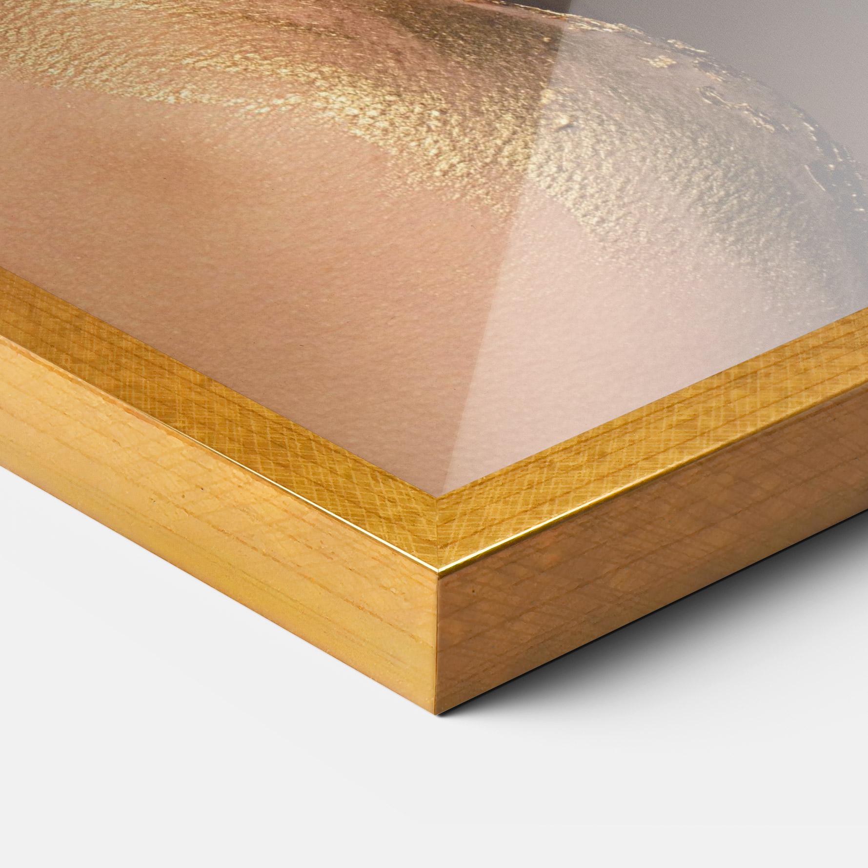 Keretezett Poszter Golden Foil Face mockup 3