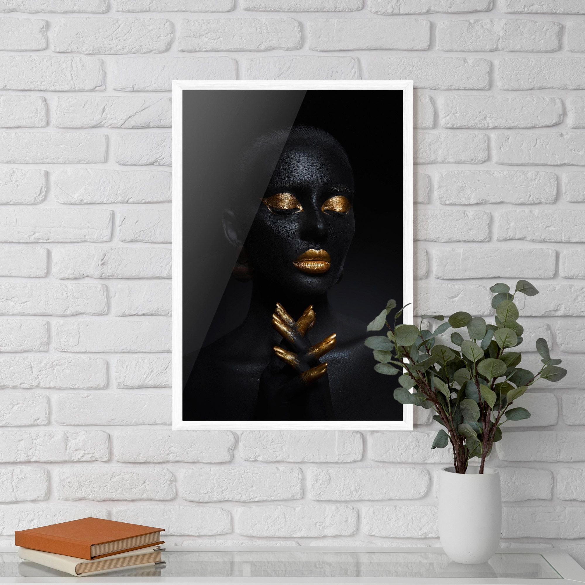 Gold Hand Pray mockup 5