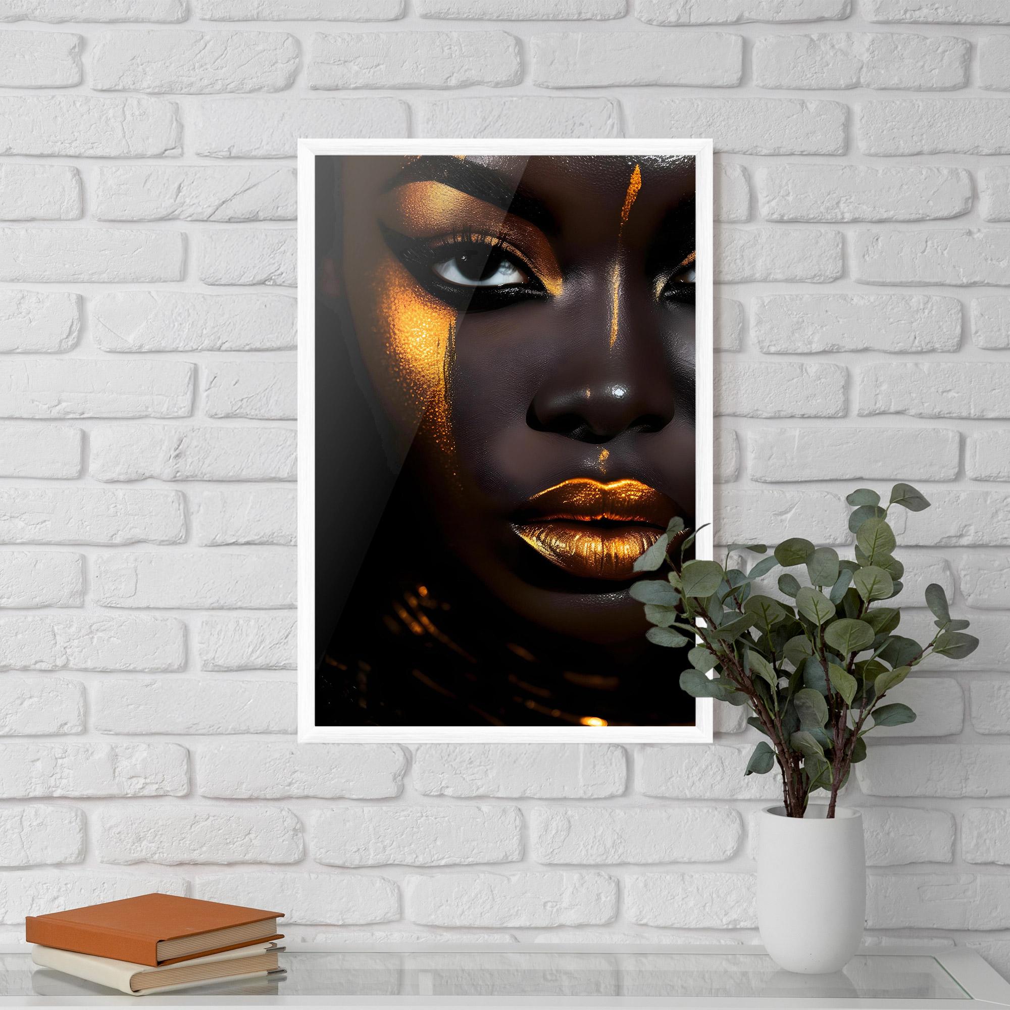 Keretezett Poszter Skin Black Gold mockup 5