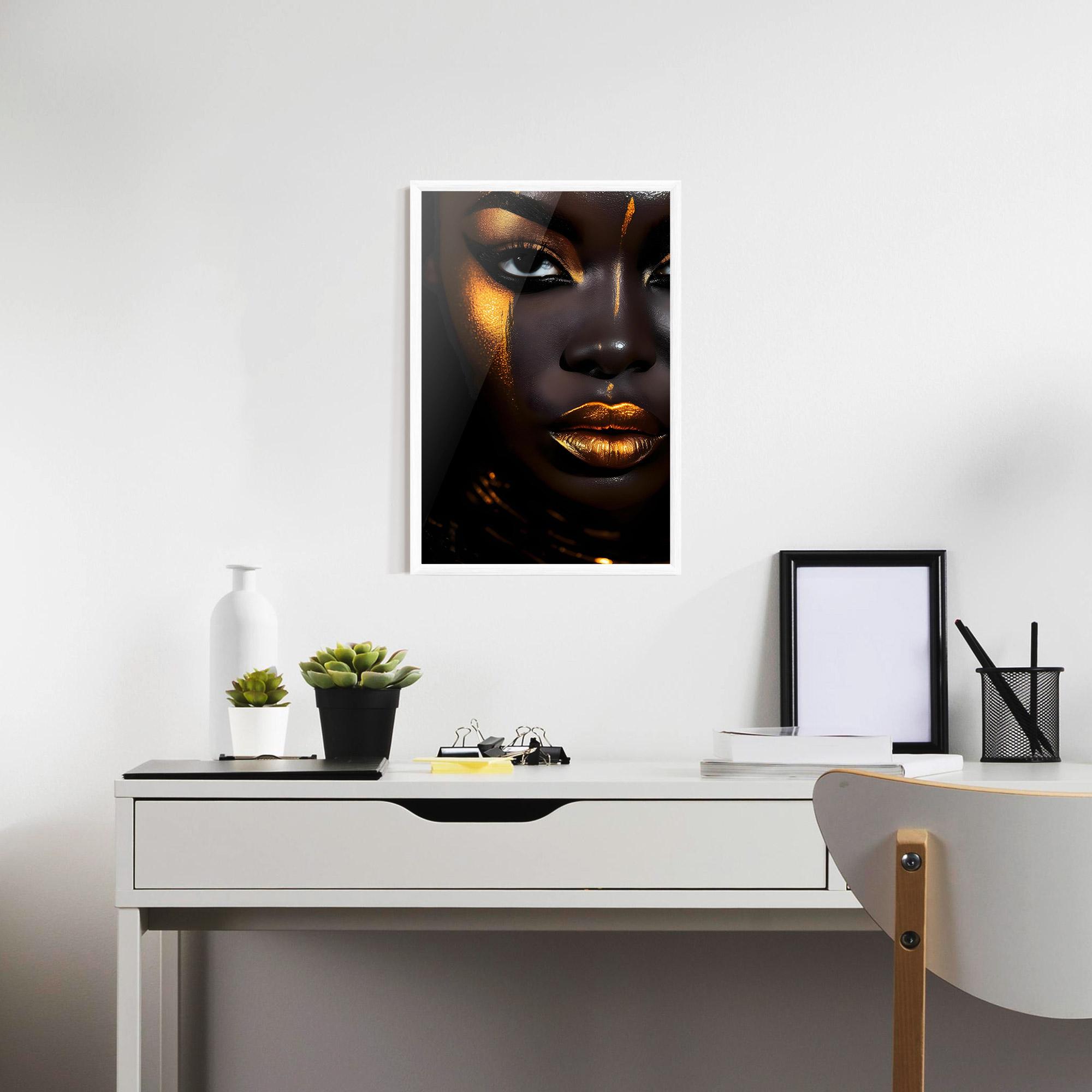 Keretezett Poszter Skin Black Gold mockup 7