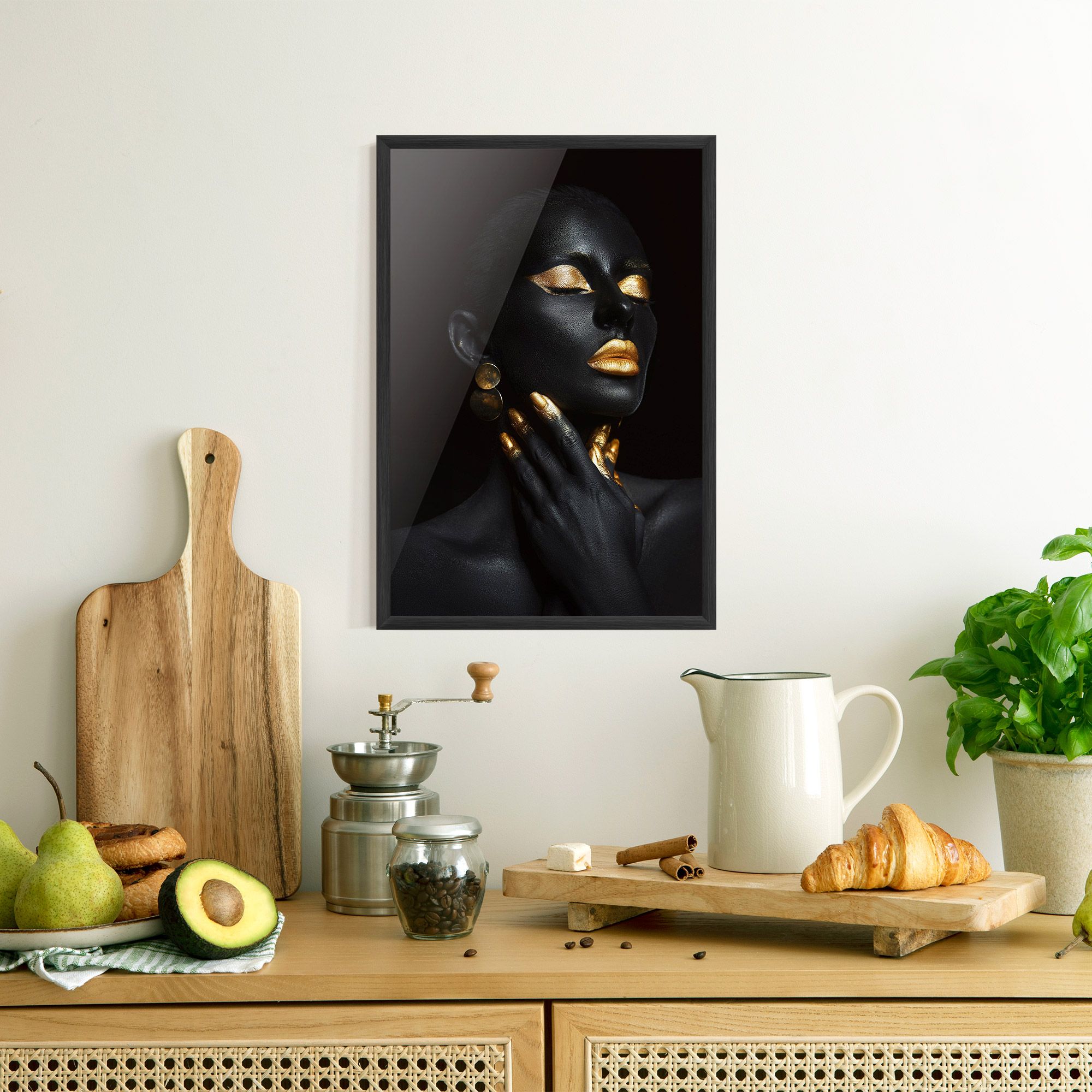 Eyelids Gold Makeup mockup 8