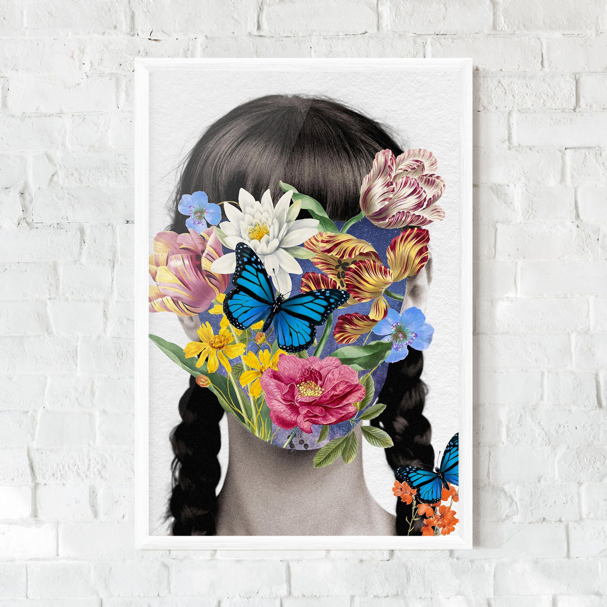 Flower Face Woman mockup 0