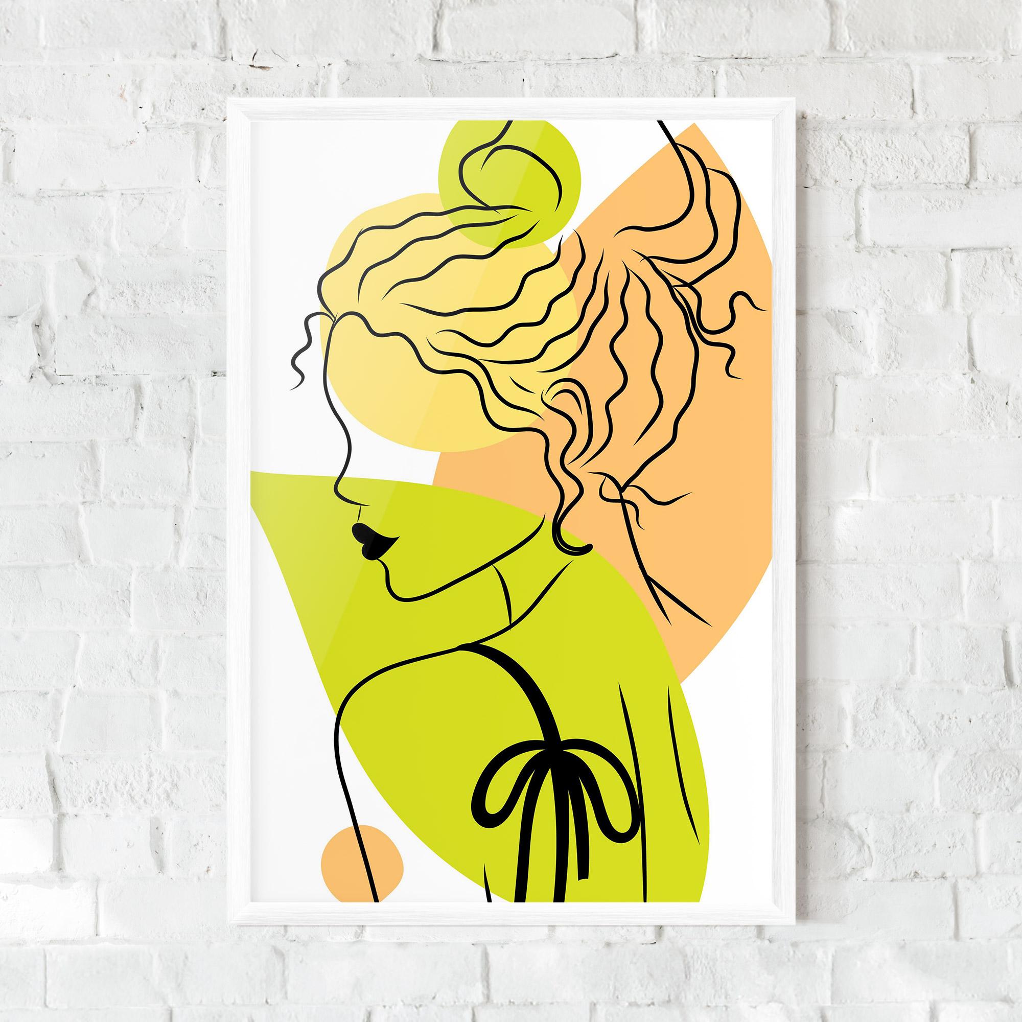 Keretezett Poszter Lime Woman mockup 0