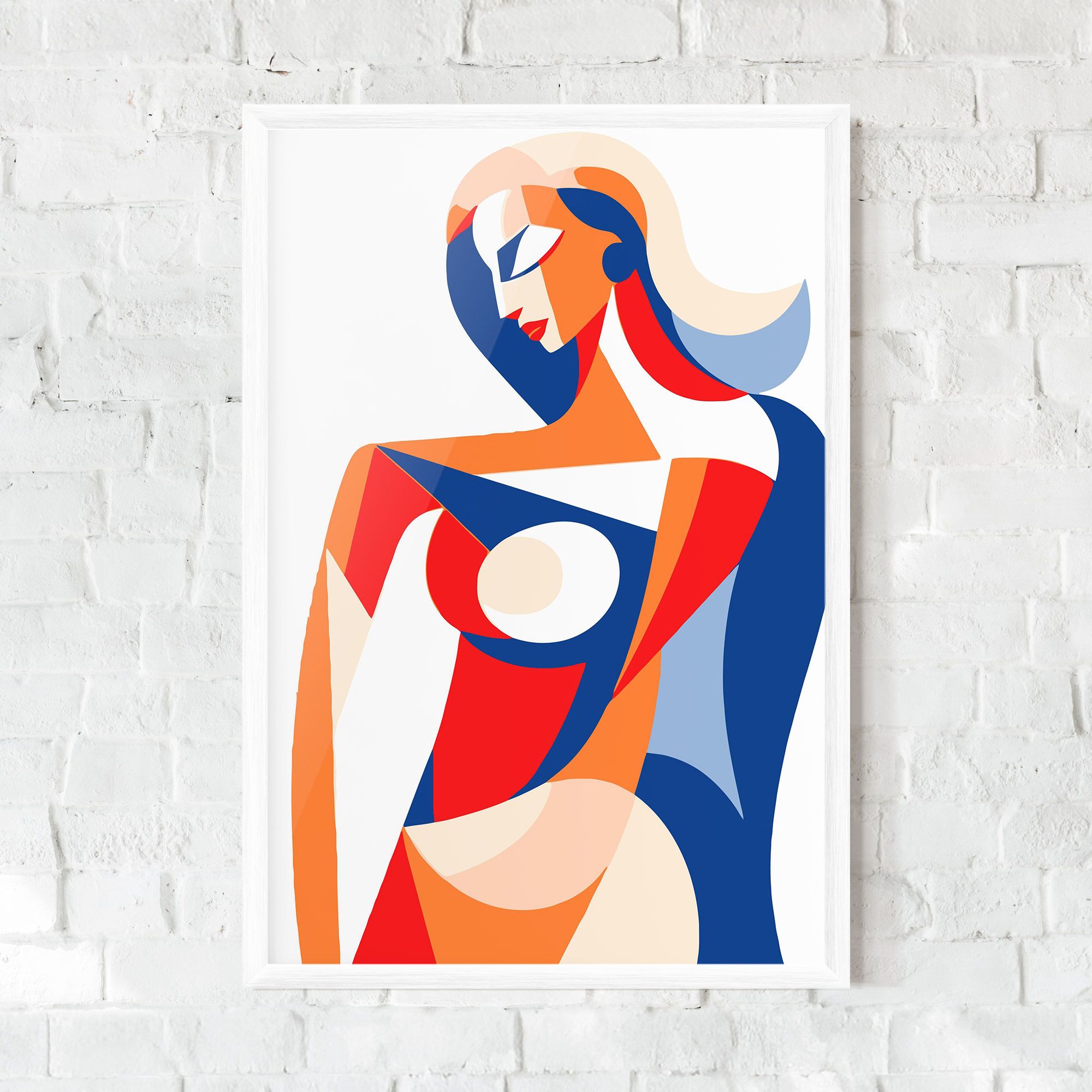 White Hair Woman mockup 0