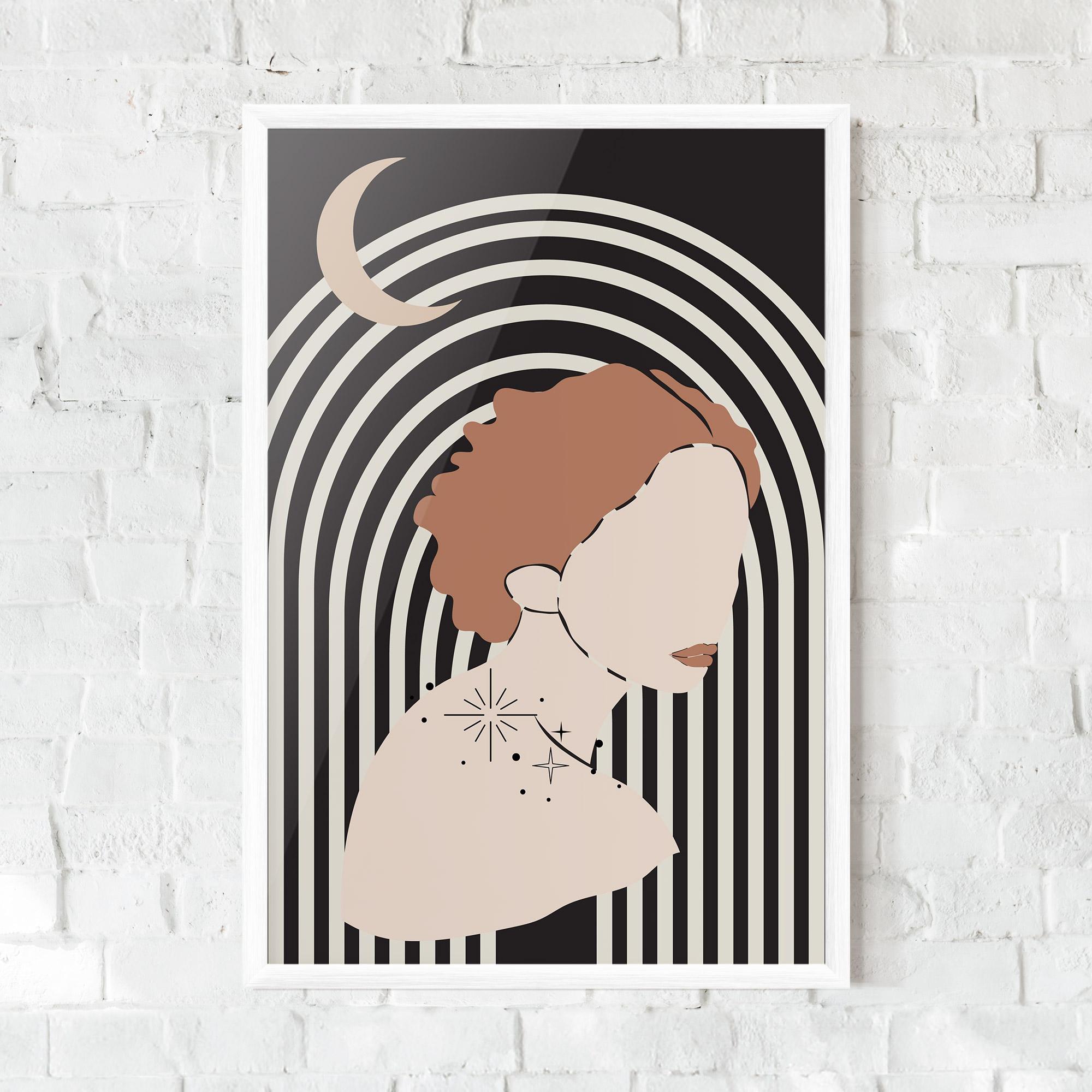 Keretezett Poszter Woman Orange Lips mockup 0