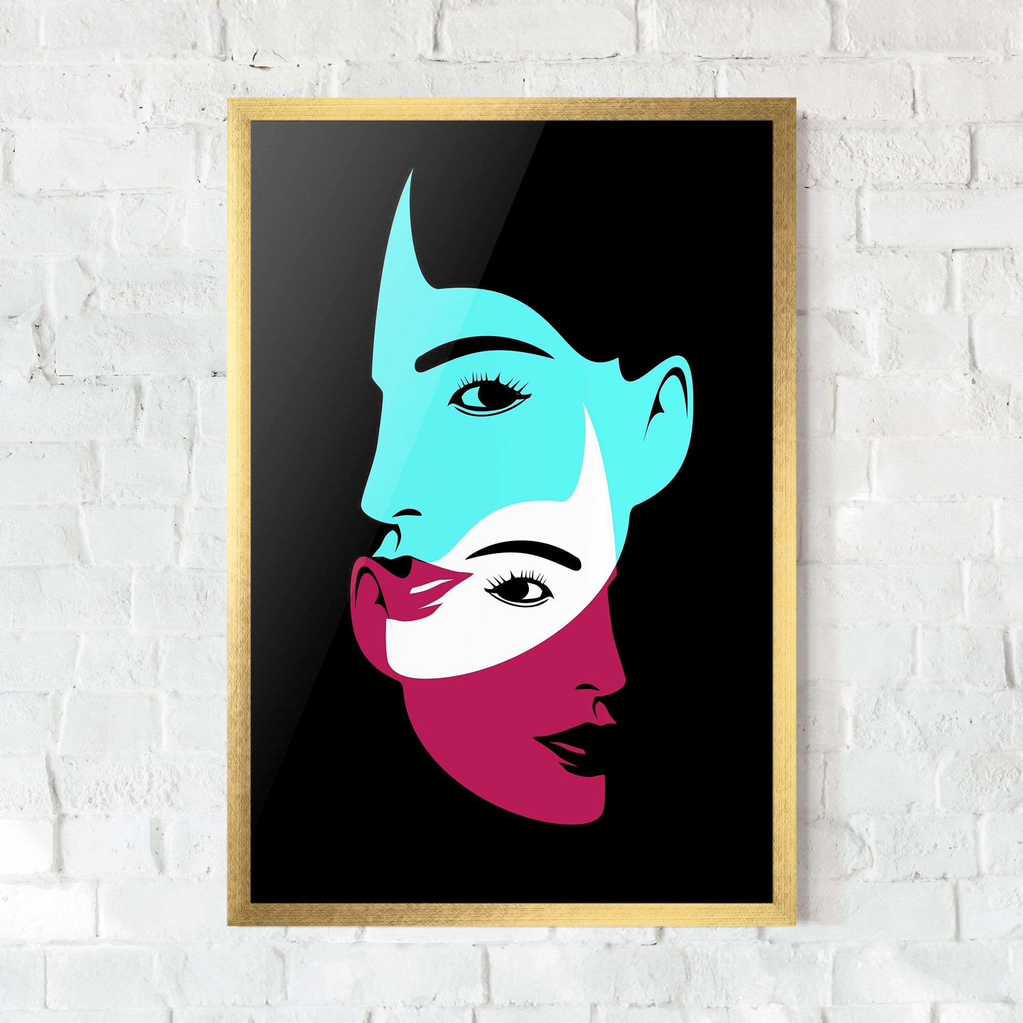 Blue Pink Women mockup 0