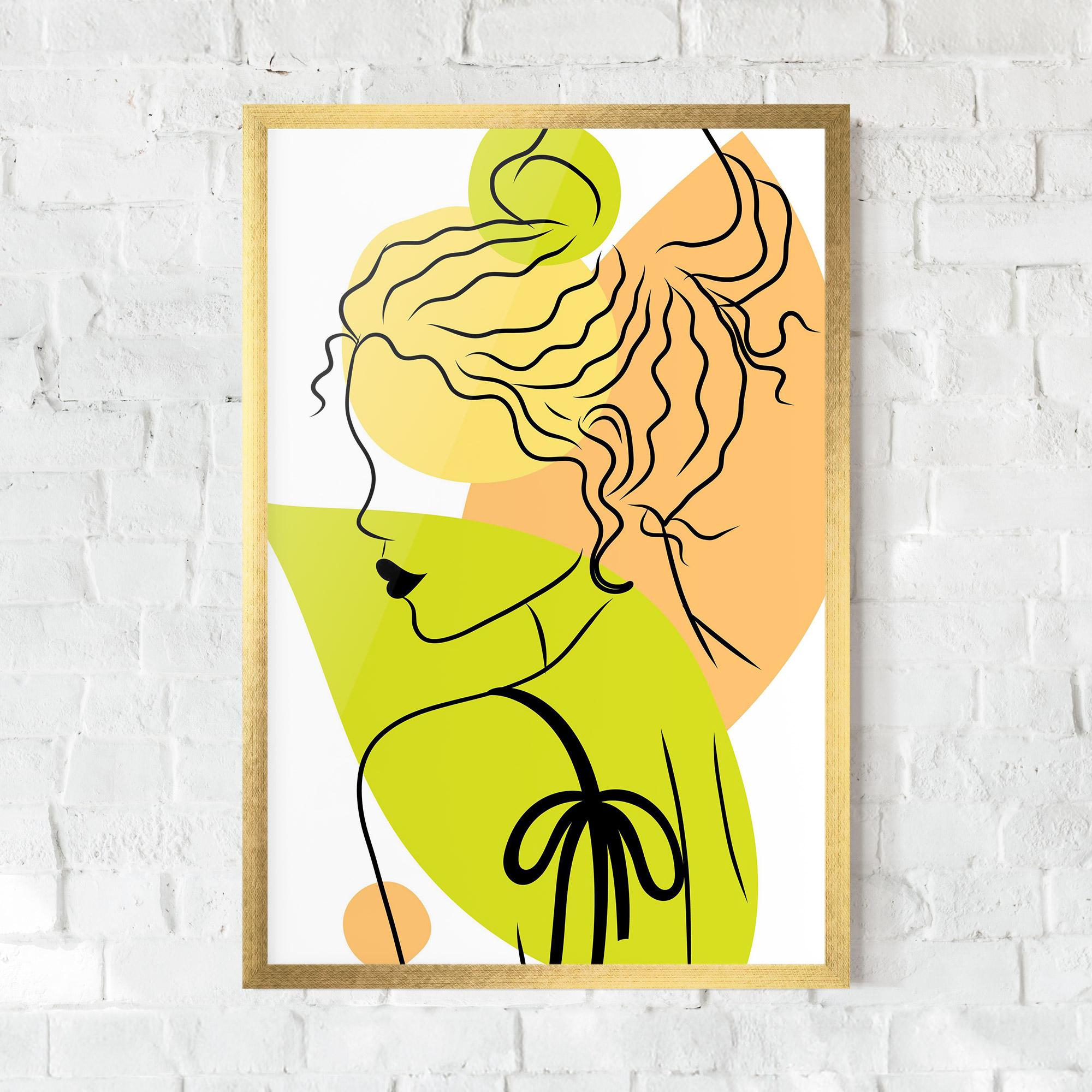Keretezett Poszter Lime Woman mockup 0