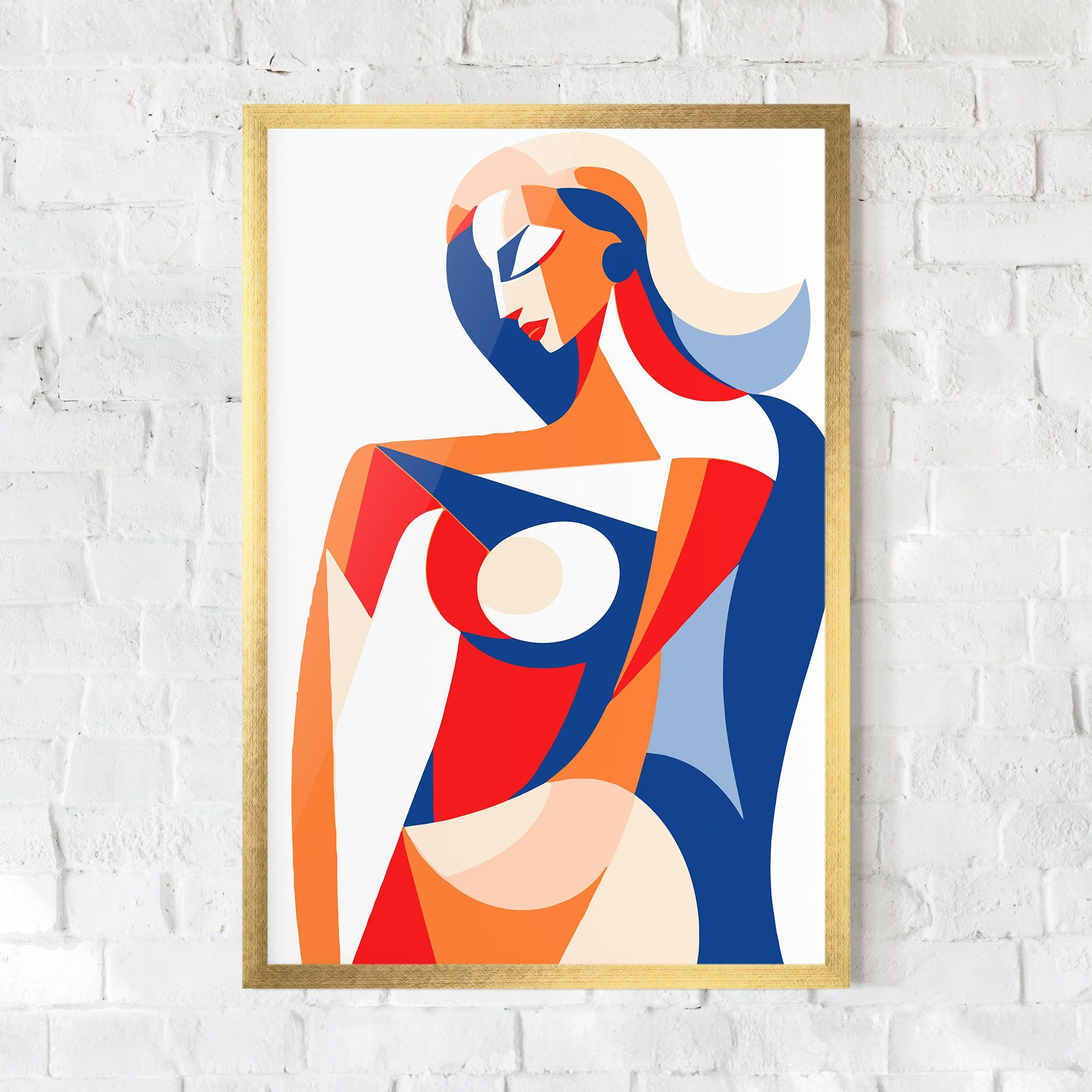 White Hair Woman mockup 0