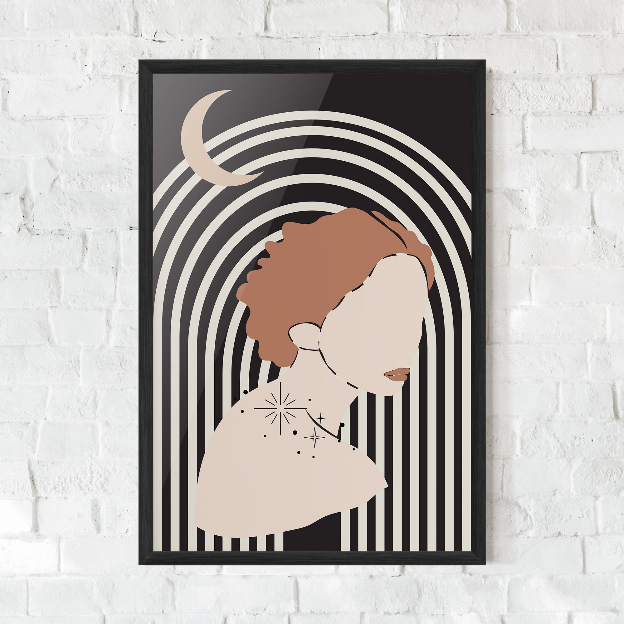 Woman Orange Lips mockup 0