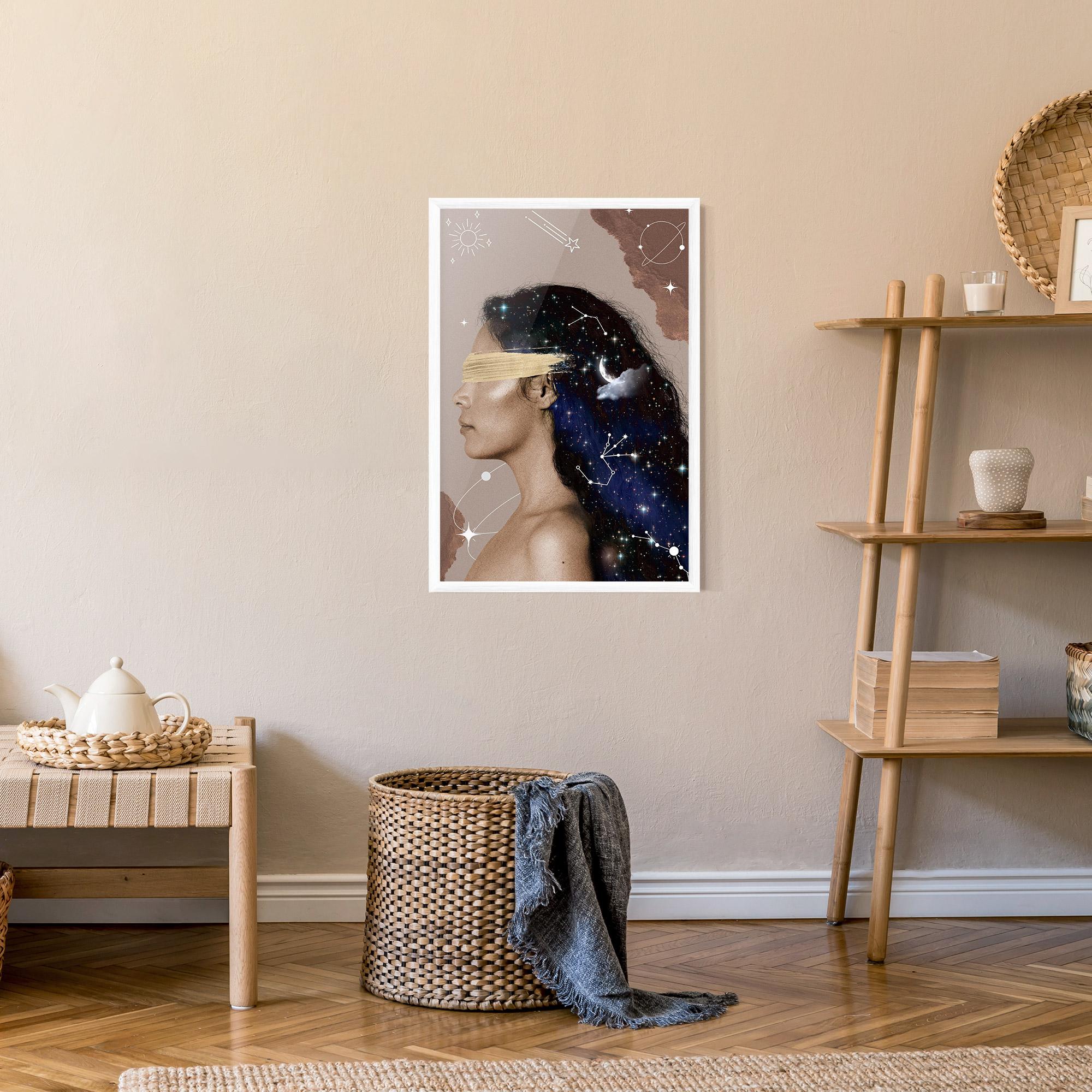 Keretezett Poszter Galaxy Hair mockup 9