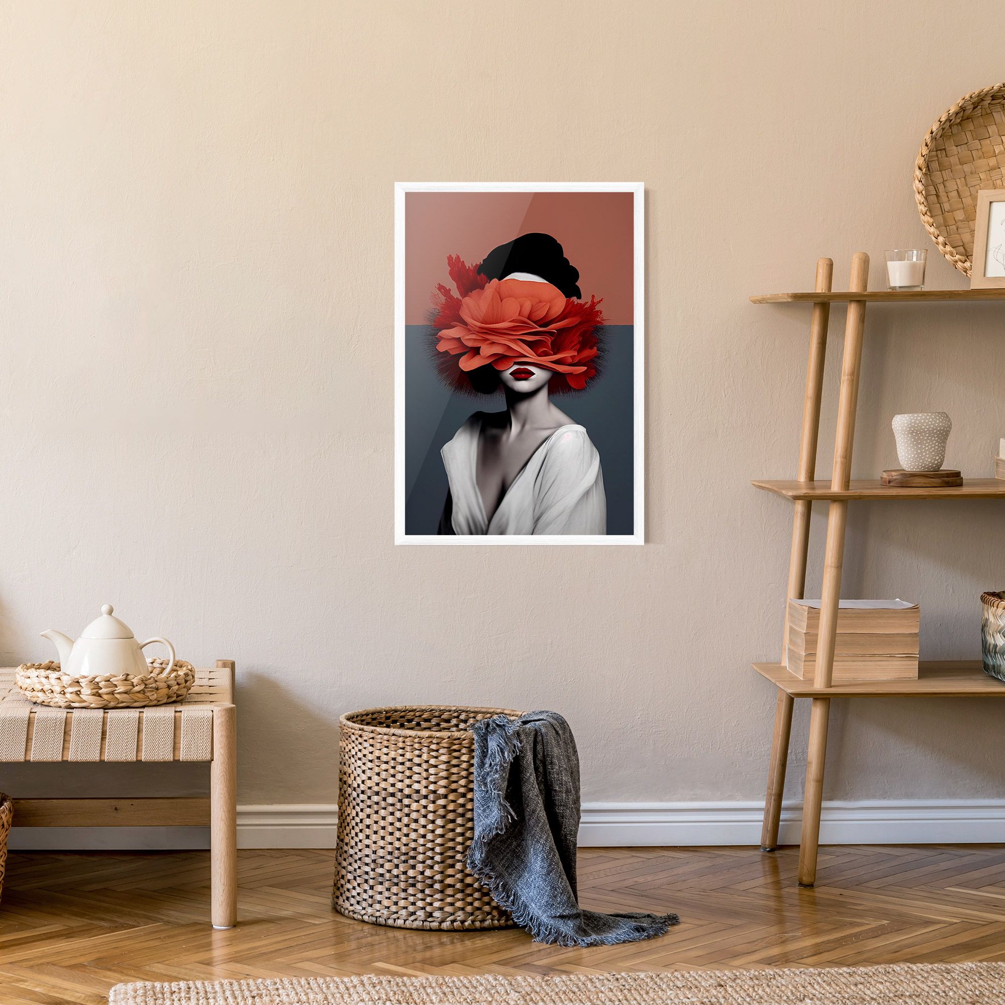 Red Flower Woman mockup 9