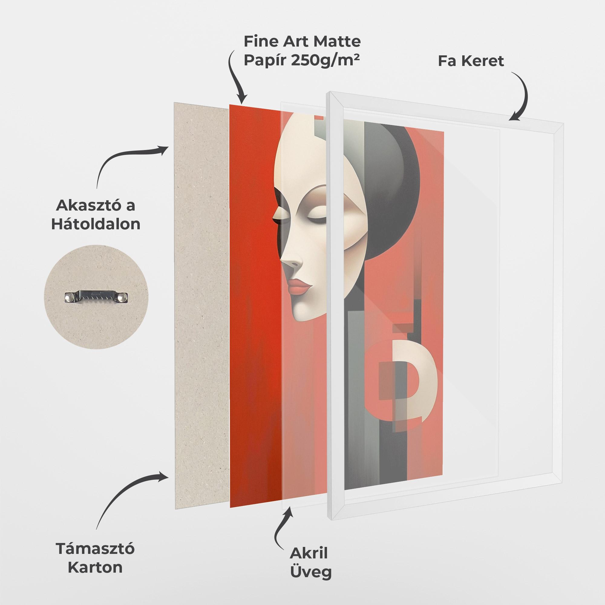 Keretezett Poszter Art Russian Revolution mockup 1