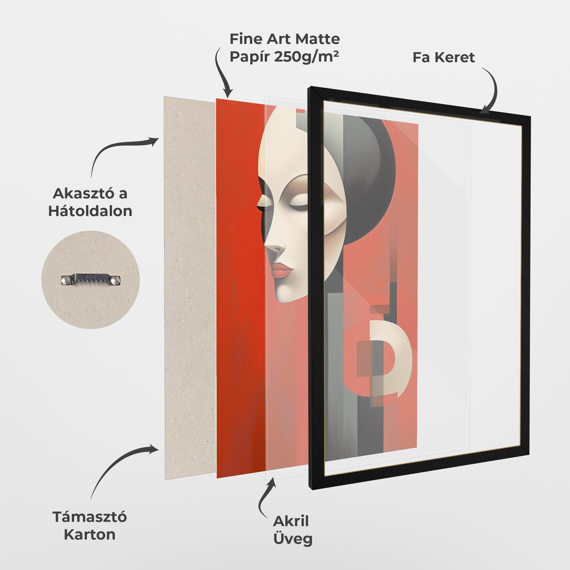 Keretezett Poszter Art Russian Revolution mockup 1